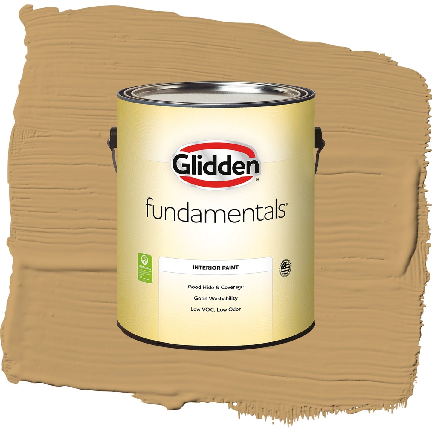 Glidden Fundamentals Welcome Home / Yellow, Semi-Gloss Interior Paint, 1 Gallon