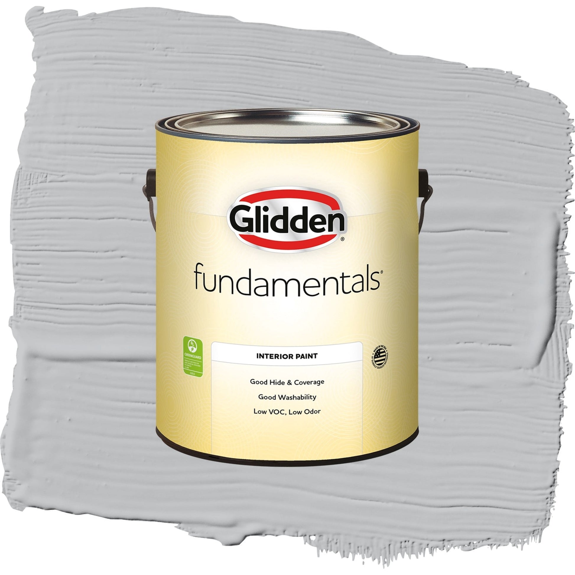 Glidden Fundamentals Whirlwind / Gray, Eggshell Interior Paint, 1 Gallon