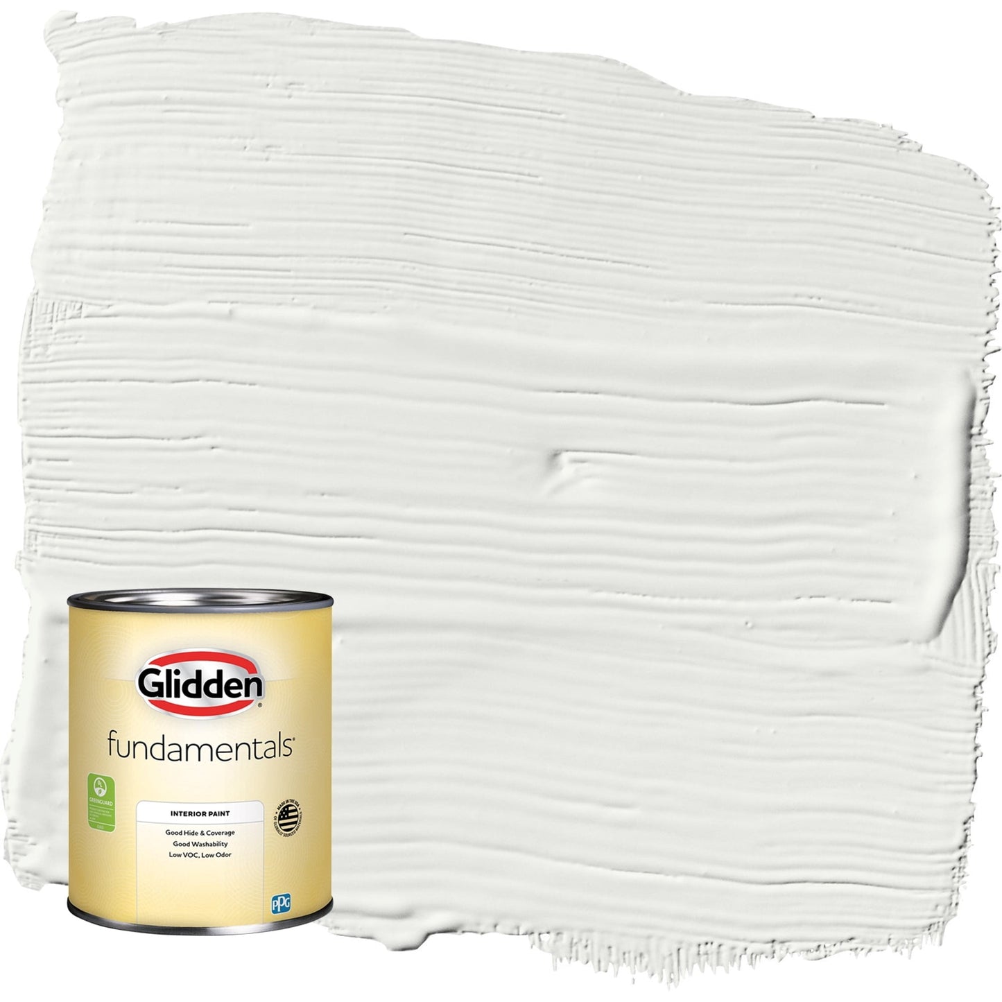 Glidden Fundamentals Pintura Interior Blanca Semibrillante Lista para Llevar, 1 Cuarto