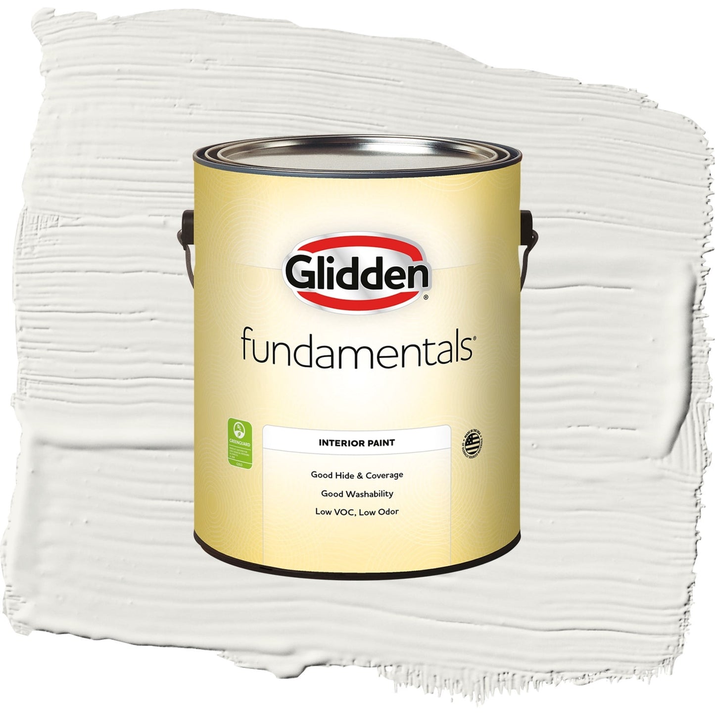 Glidden Fundamentals Willow Springs / White Eggshell Interior Paint, 1 Quart