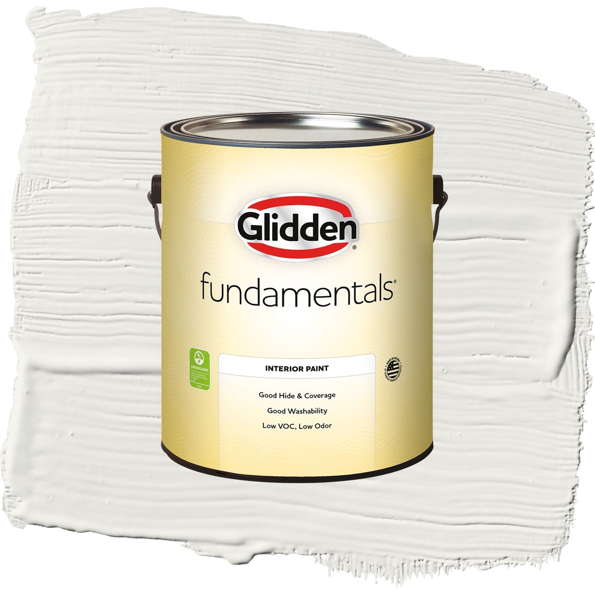Glidden Fundamentals Willow Springs / White Eggshell Interior Paint, 1 Quart