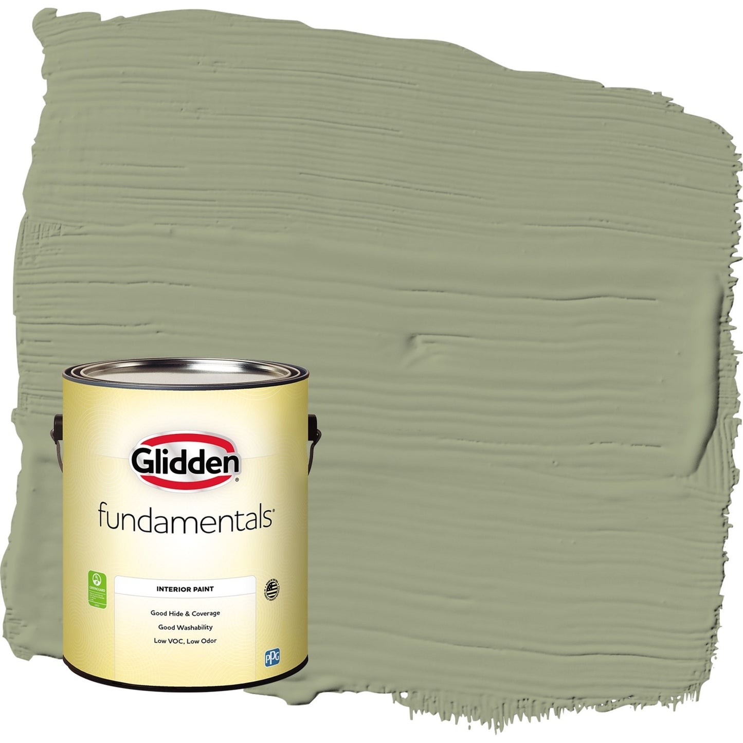 Glidden Fundamentals Zebra Grass / Green, Eggshell Interior Paint, 1 Gallon