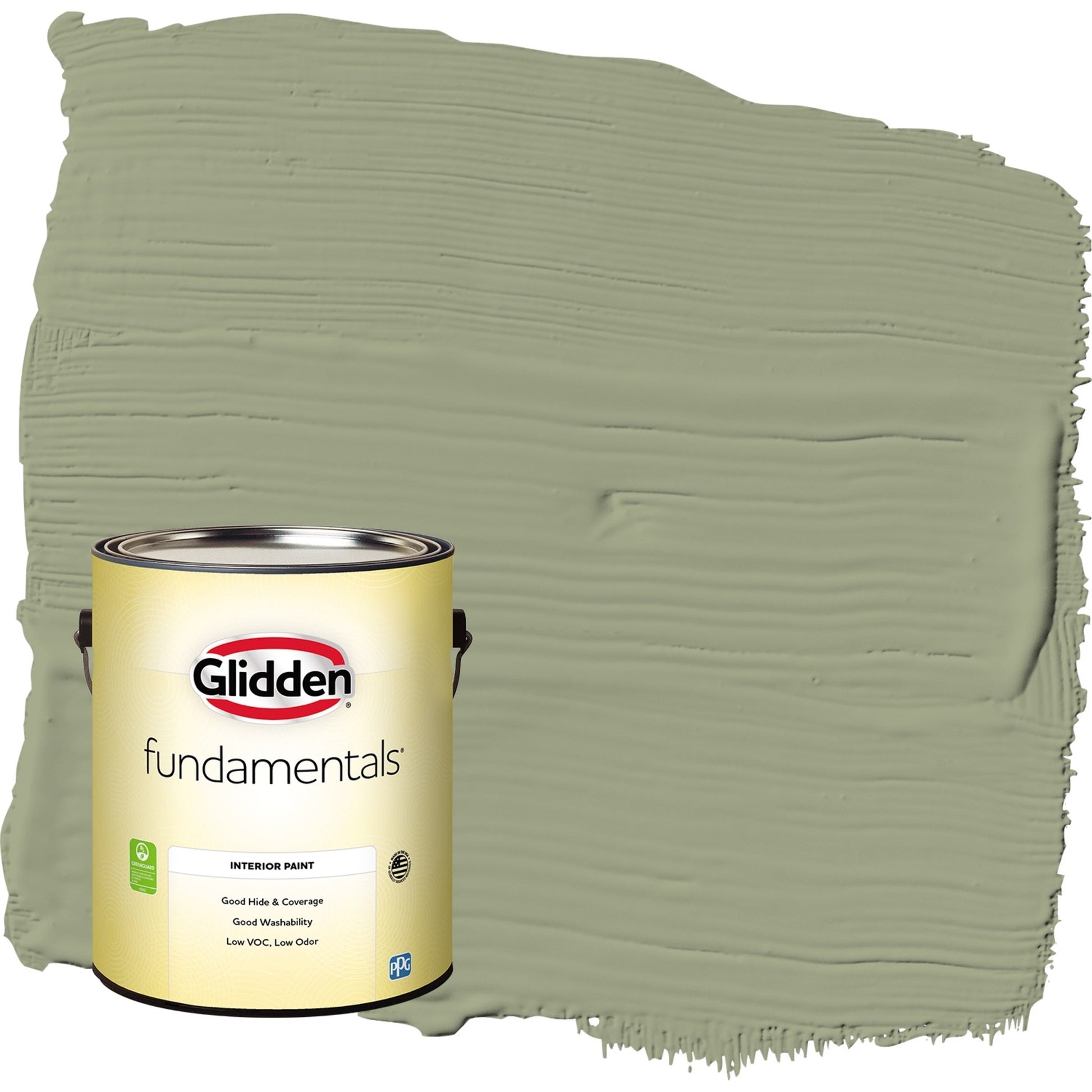 Glidden Fundamentals Zebra Grass / Green, Eggshell Interior Paint, 1 Gallon