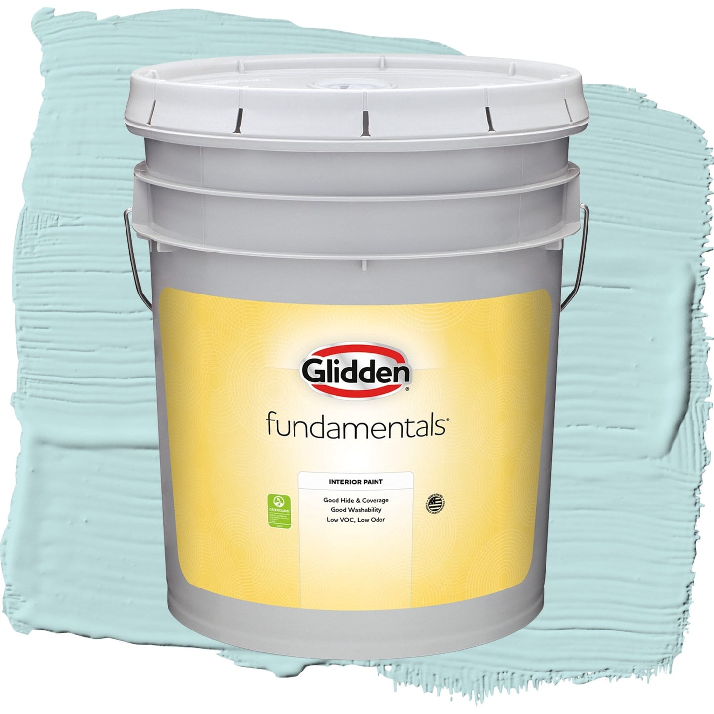 Glidden Fundamentals Misty Aqua / Blue, Flat Interior Paint, 5 Gallon