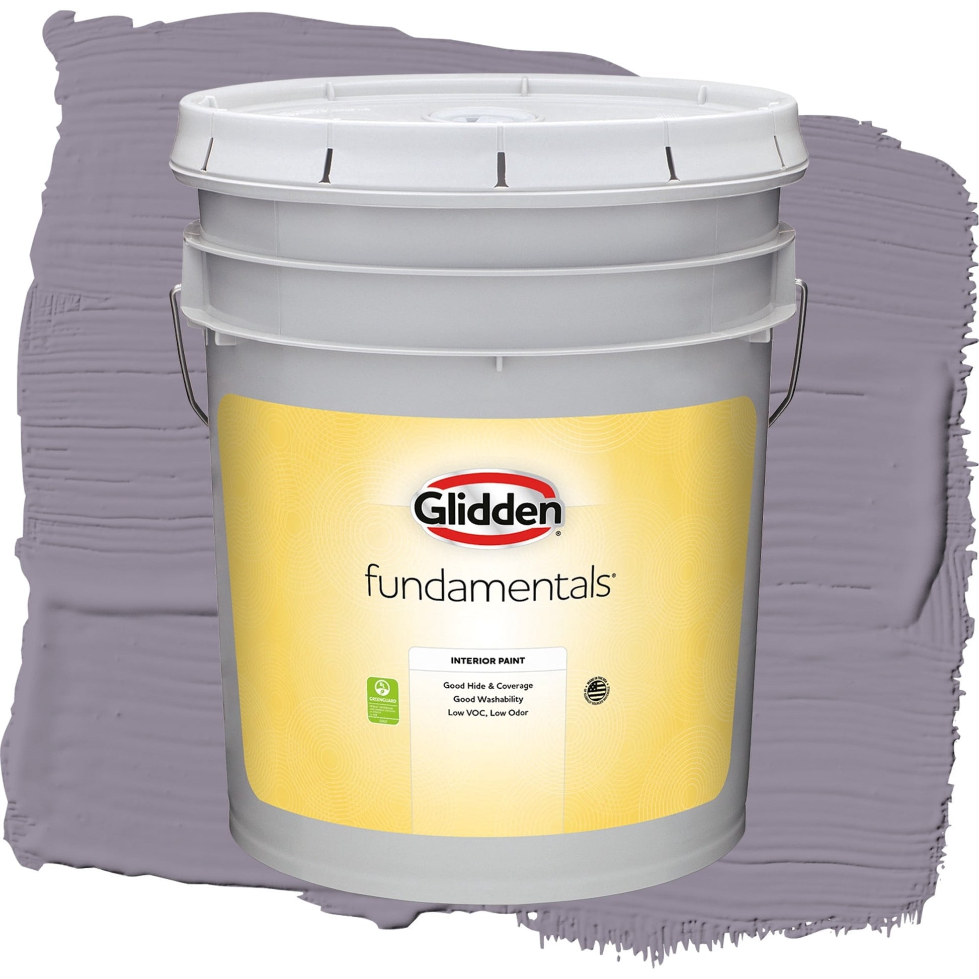 Glidden Fundamentals Tin Lizzie / Purple, Flat Interior Paint, 5 Gallon
