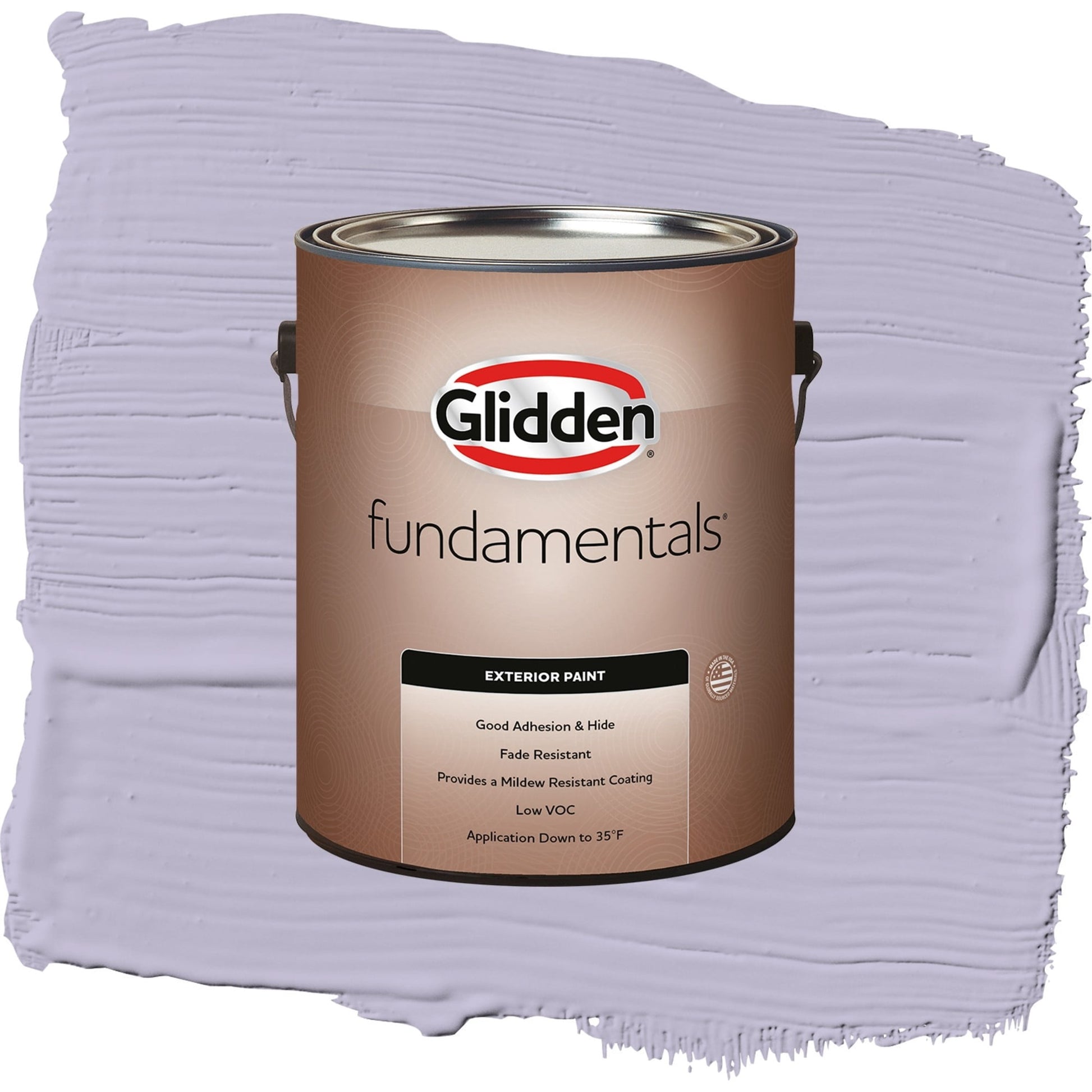 Glidden Fundamentals Wild Lilac / Purple, Satin Exterior Paint, 1 Gallon