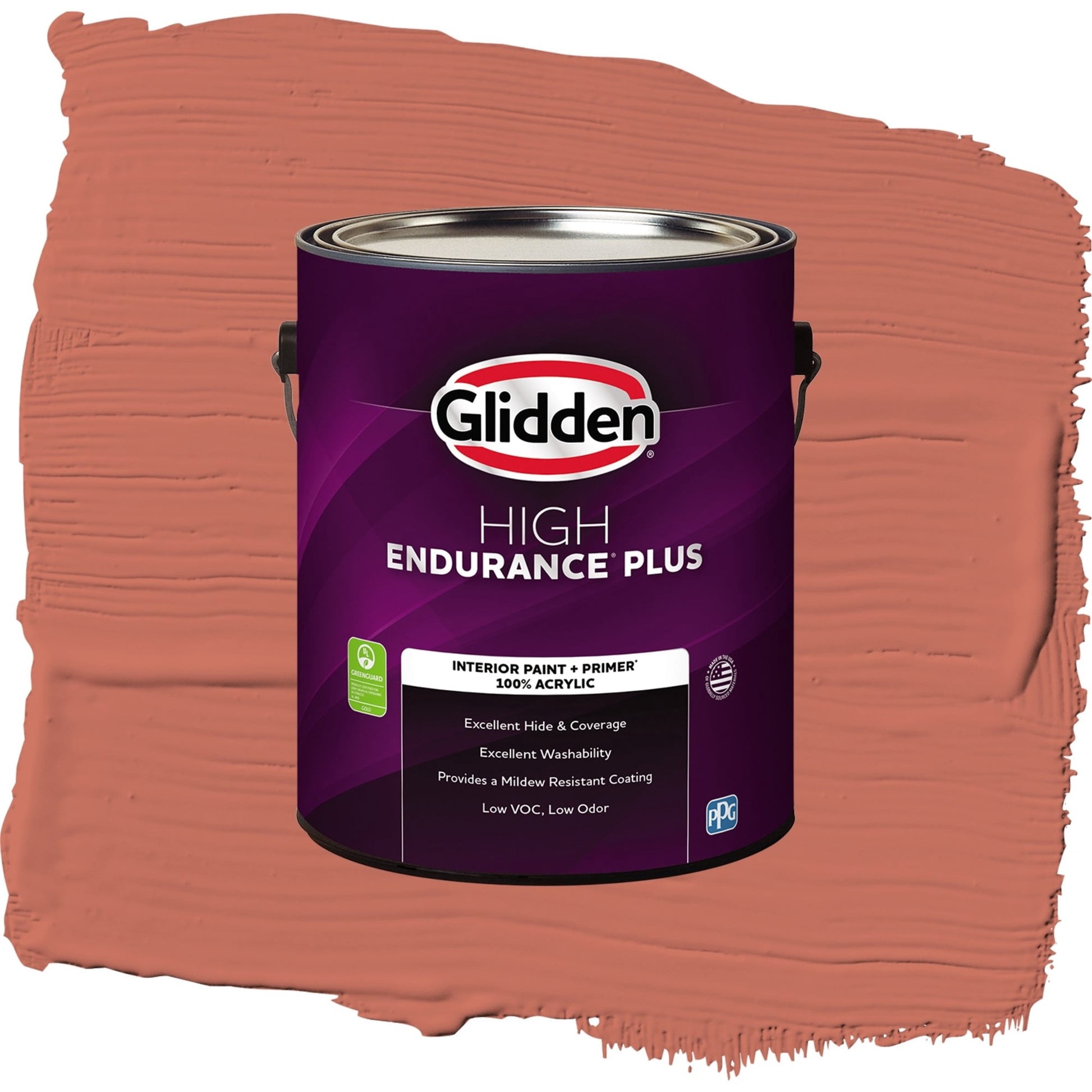 Glidden HEP Cajun Spice / Orange, Semi-Gloss Interior Paint with Primer, 1 Gallon