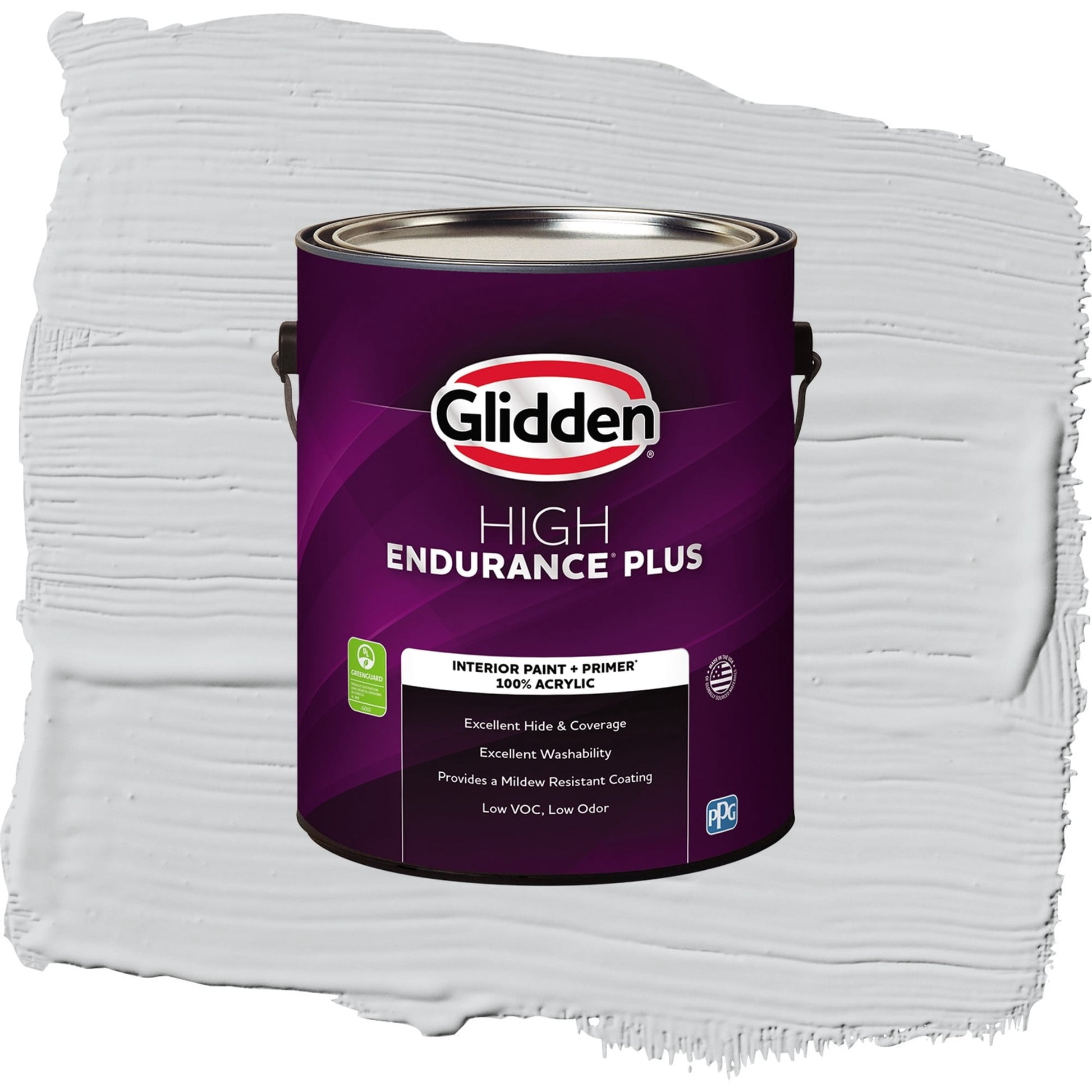 Glidden HEP Elemental / Gray, Semi-Gloss Interior Paint with Primer, 1 Gallon