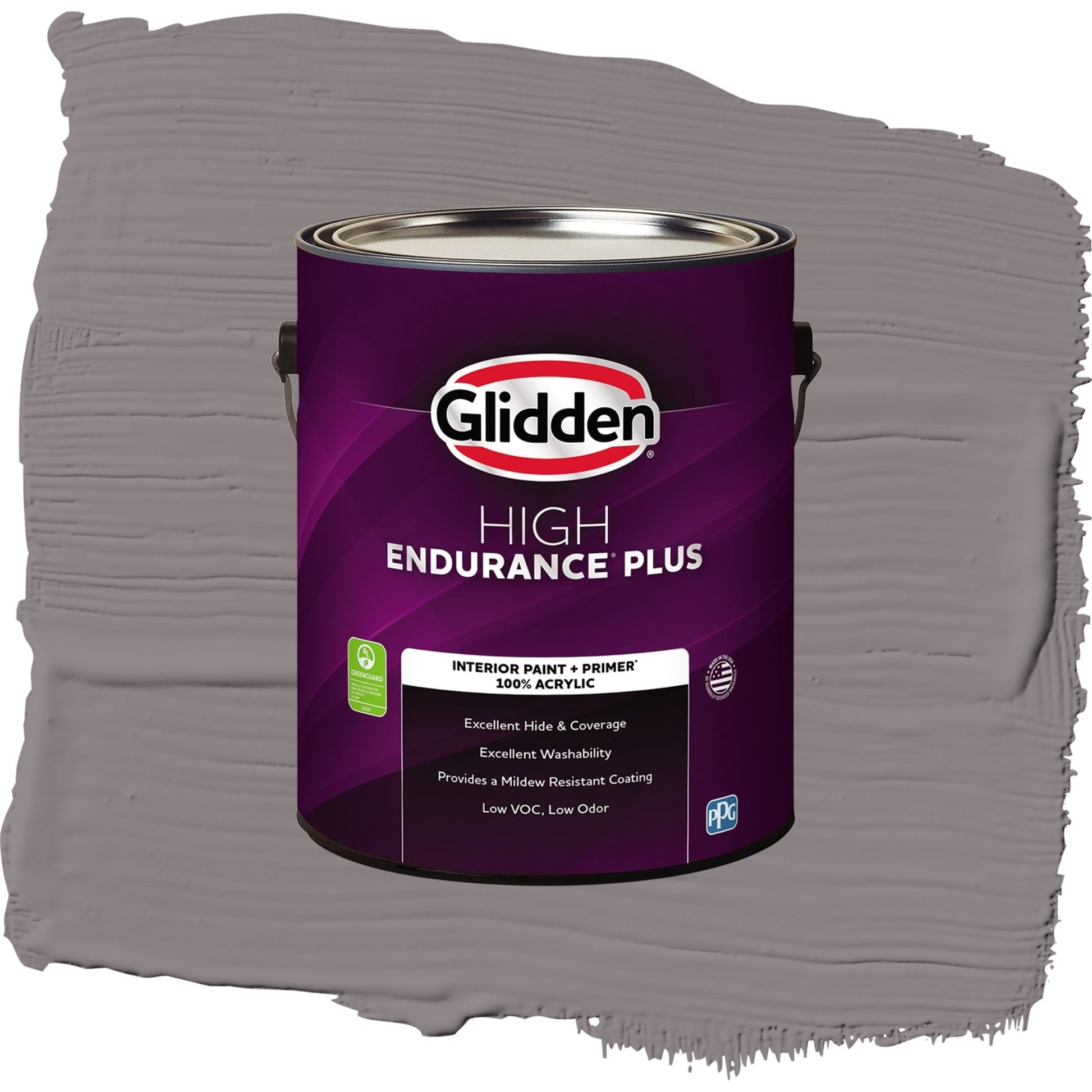 Glidden HEP Pewter Mug / Gray, Semi-Gloss Interior Paint with Primer, 1 Gallon