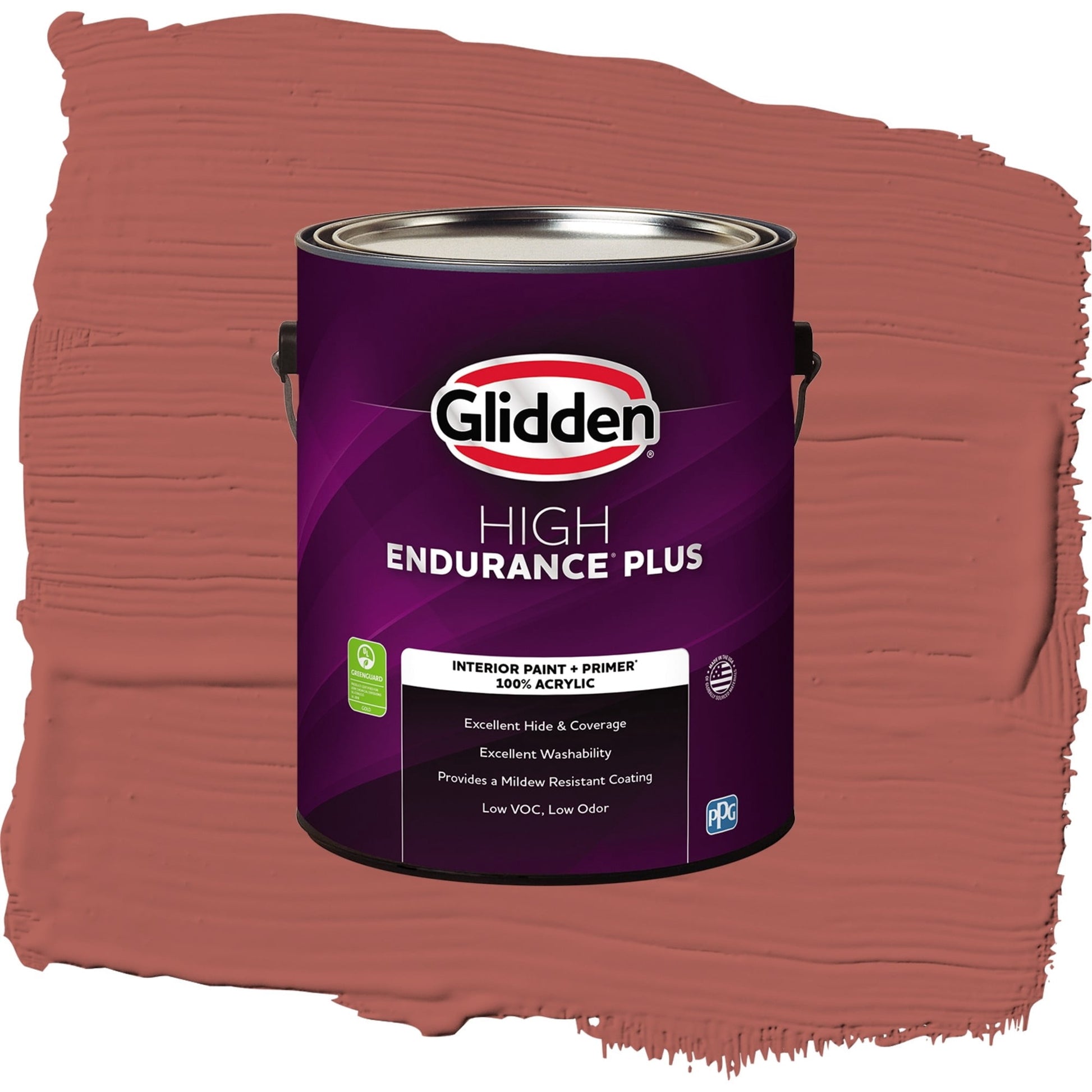 Glidden HEP Pizza Pie / Red, Semi-Gloss Interior Paint with Primer, 1 Gallon