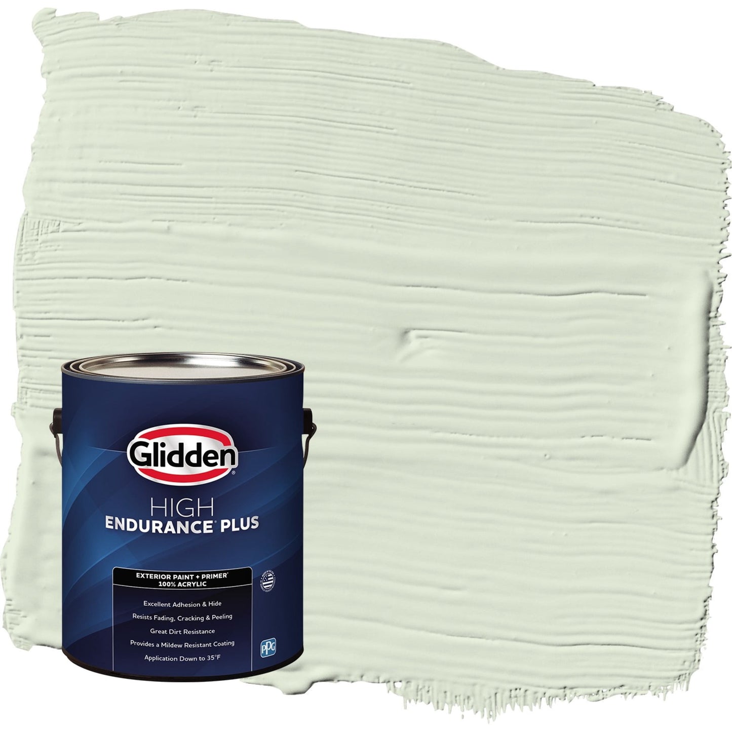 Glidden HEP Lime Spritz / Green Semi-Gloss Exterior Paint with Primer, 1 Gallon