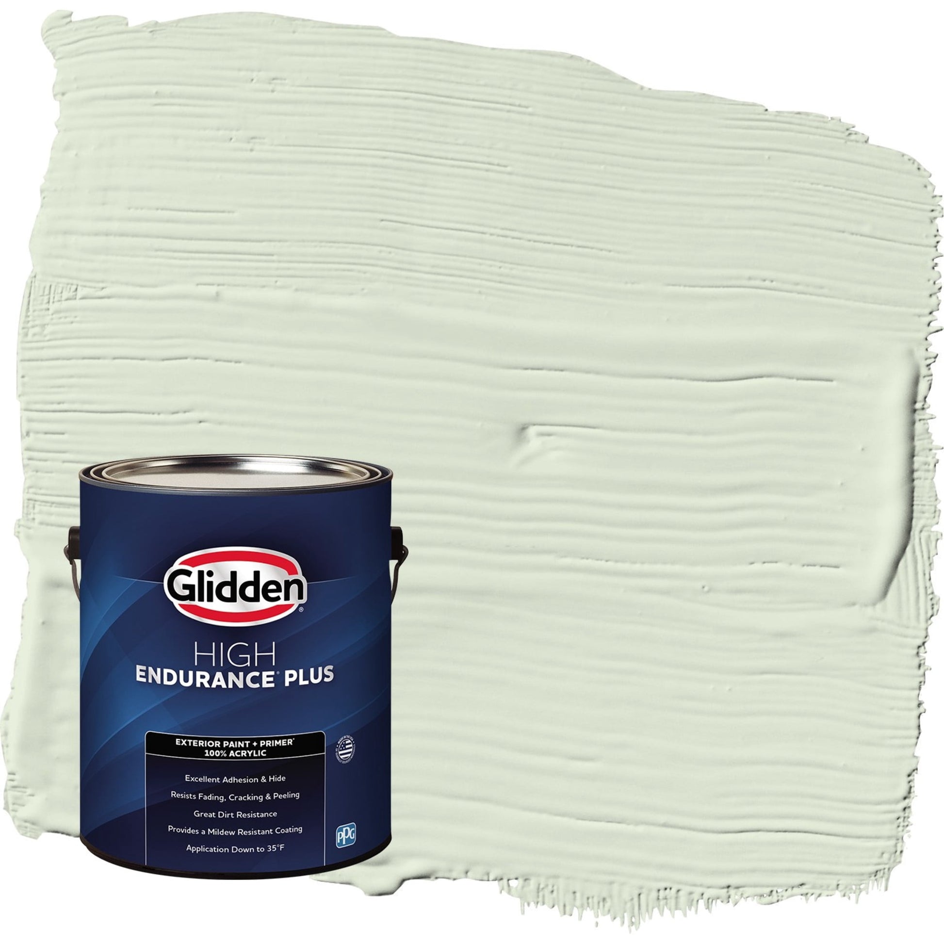 Glidden HEP Lime Spritz / Green Semi-Gloss Exterior Paint with Primer, 1 Gallon