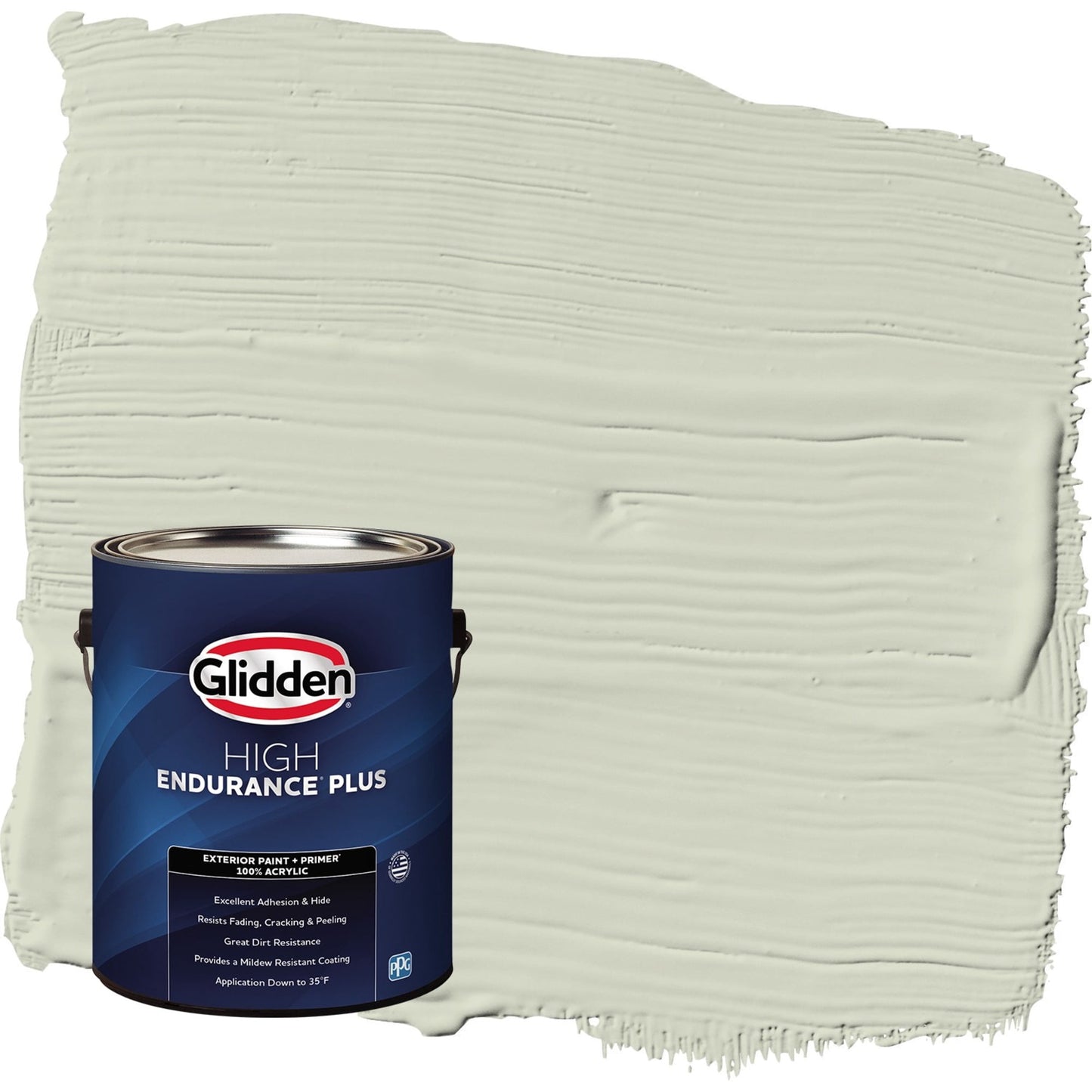 Glidden HEP White Sage / Green Semi-Gloss Exterior Paint with Primer, 1 Gallon