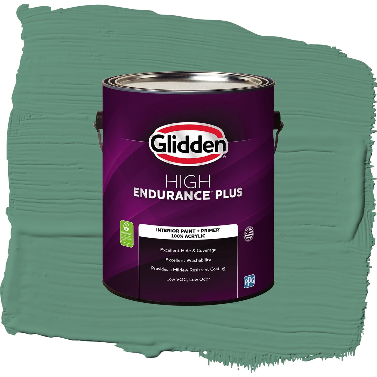 Glidden HEP Sheffield / Green, Semi-Gloss Interior Paint with Primer, 1 Gallon