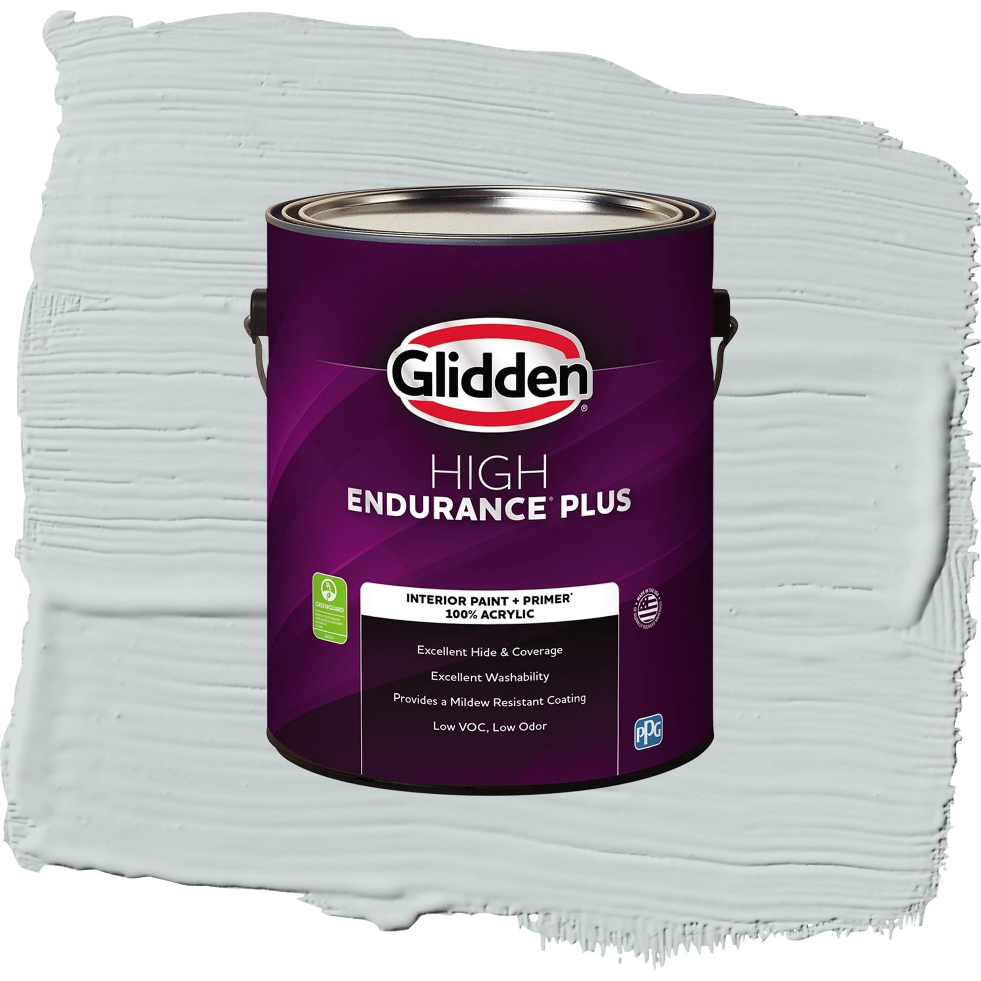 Glidden HEP Winter Chill / Gray, Semi-Gloss Interior Paint with Primer, 1 Gallon