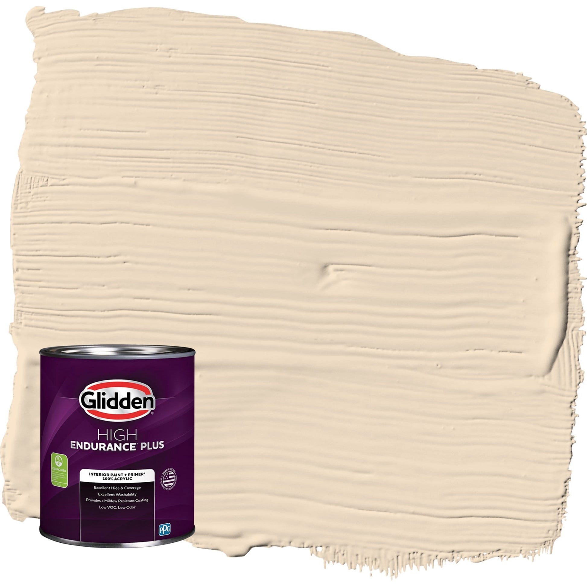 Glidden HEP Antique Parchment / Beige, Semi-Gloss Interior Paint with Primer, 1 Quart