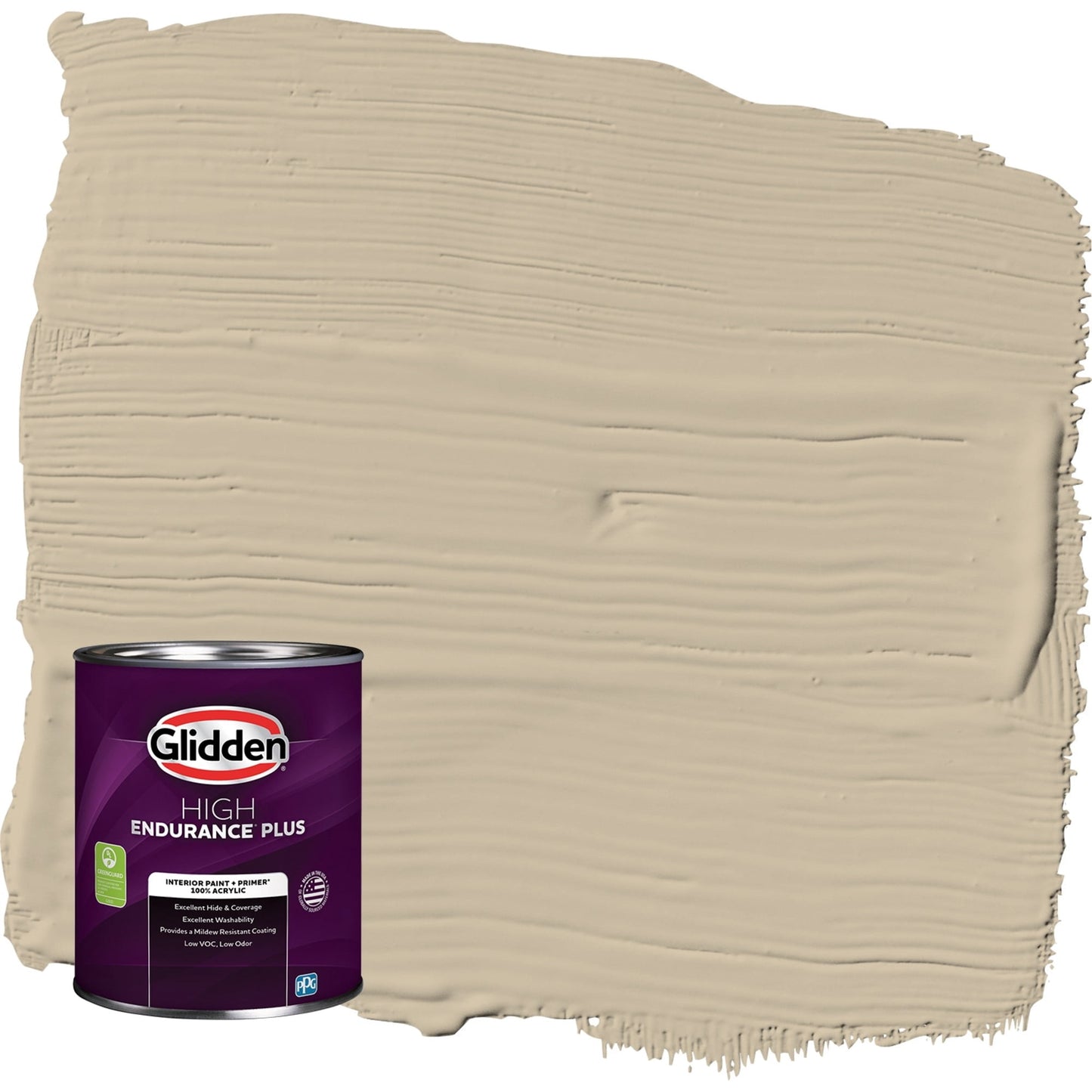Glidden HEP Dusty Trail / Beige, Semi-Gloss Interior Paint with Primer, 1 Quart