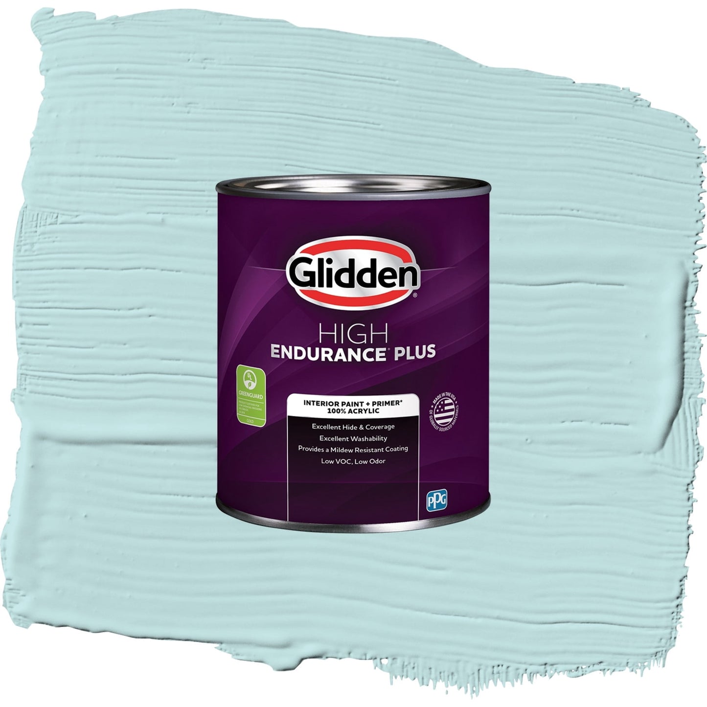Glidden HEP Misty Aqua / Blue, Semi-Gloss Interior Paint with Primer, 1 Quart