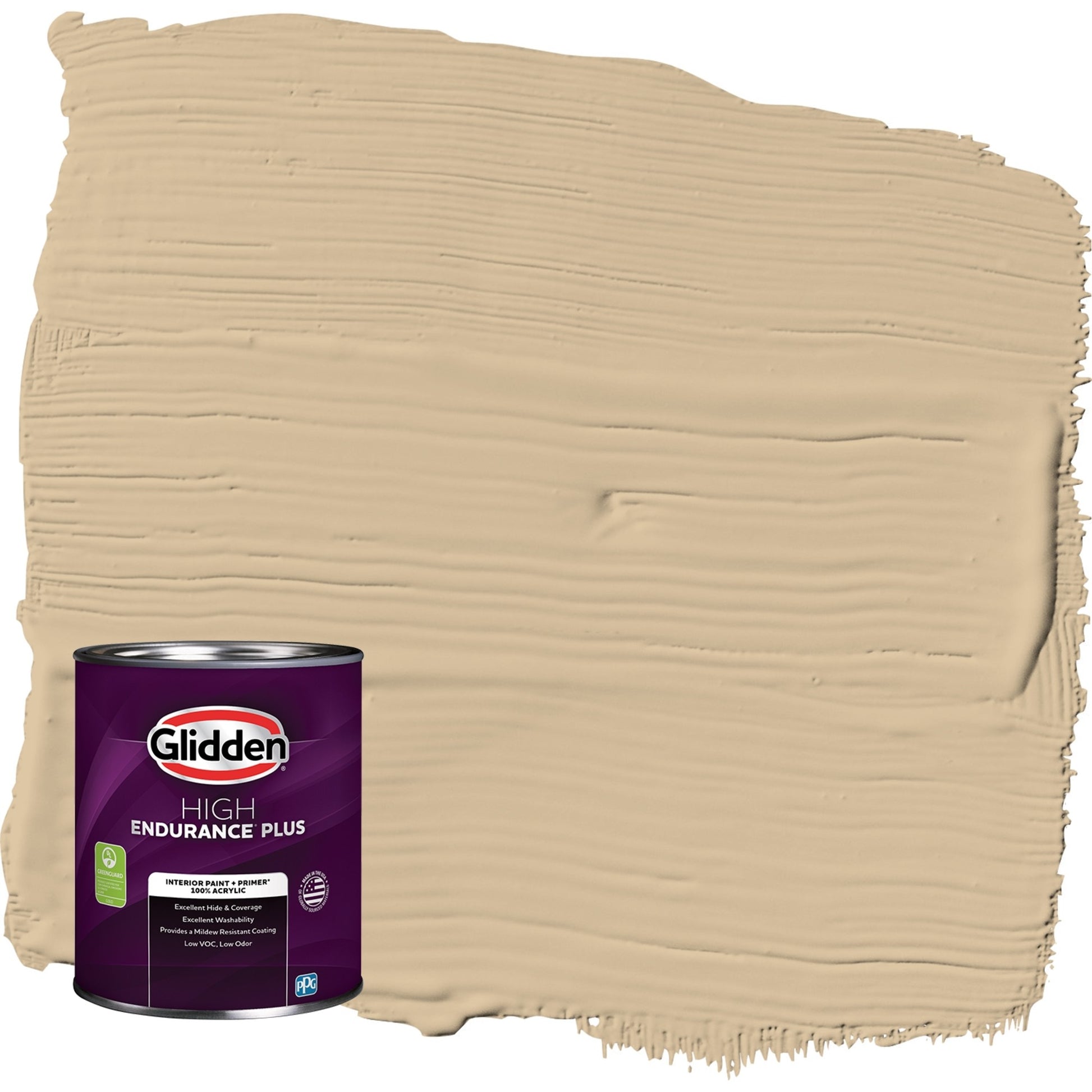 Glidden HEP Pony Tail / Beige, Semi-Gloss Interior Paint with Primer, 1 Quart