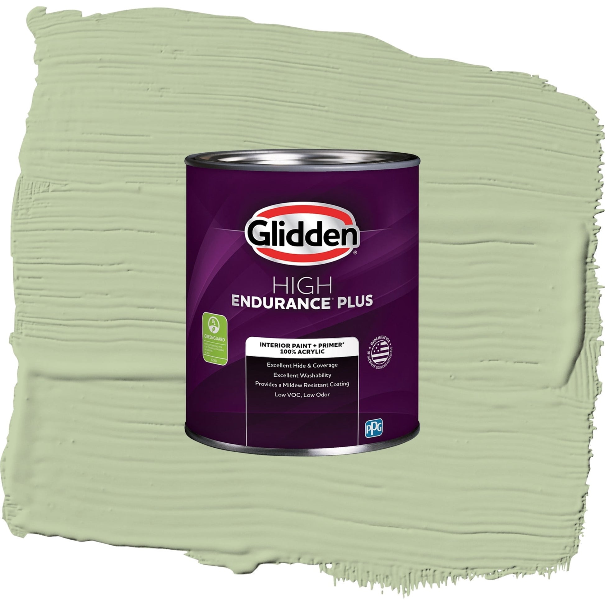 Glidden HEP Quaking Grass / Green, Semi-Gloss Interior Paint with Primer, 1 Quart