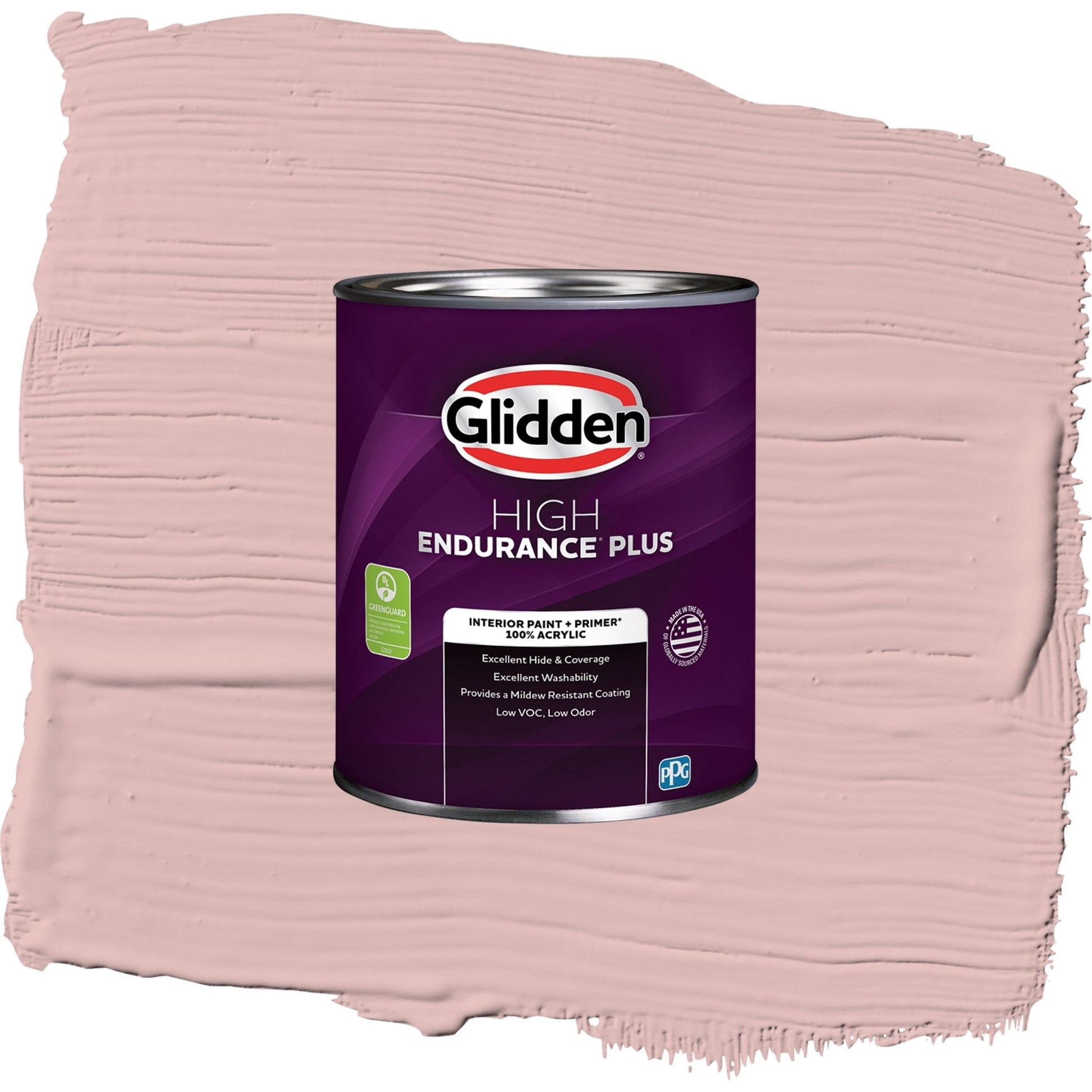 Glidden HEP Rose Hip / Pink, Semi-Gloss Interior Paint with Primer, 1 Quart