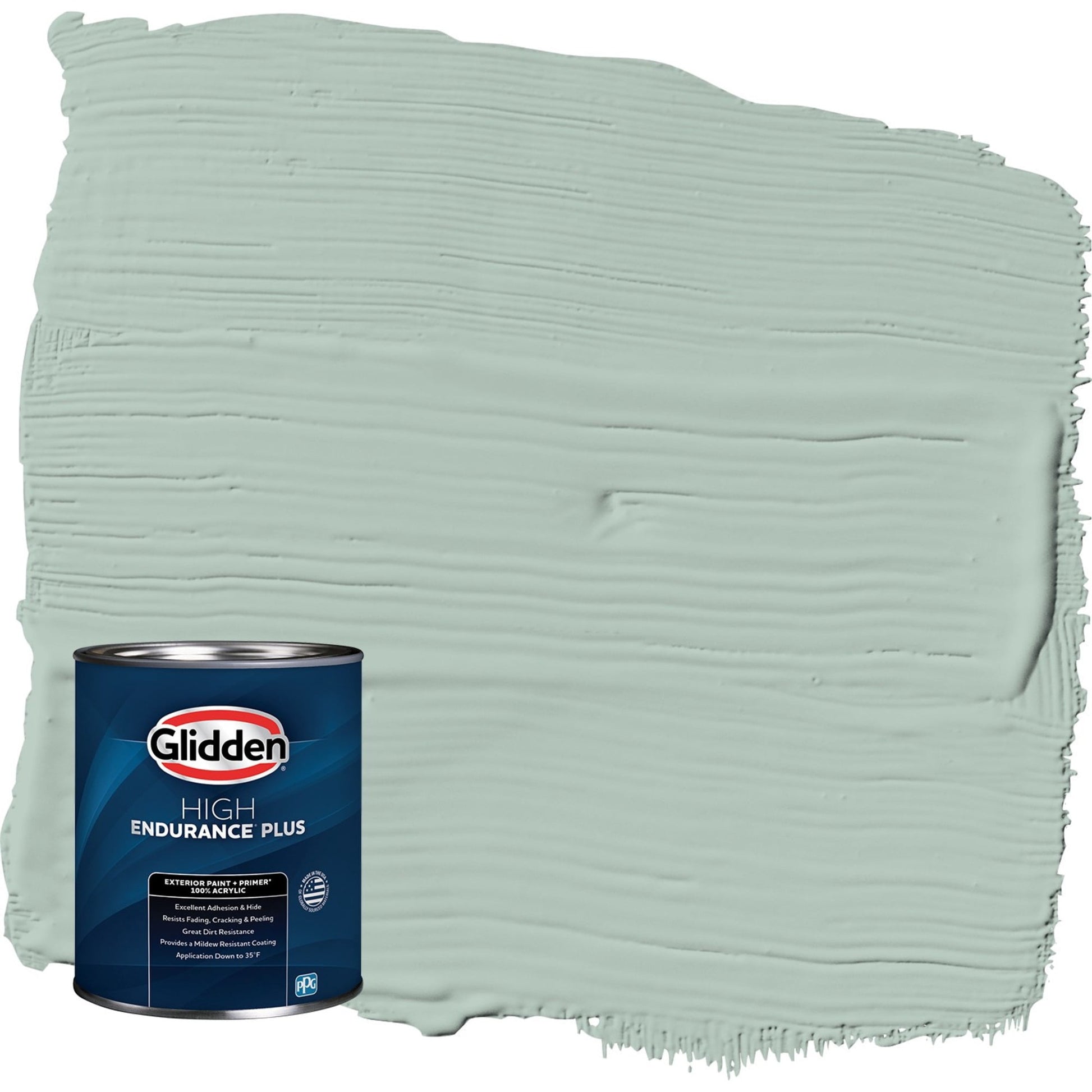 Glidden HEP Aquamarine Dream / Blue Semi-Gloss Exterior Paint with Primer, 1 Quart