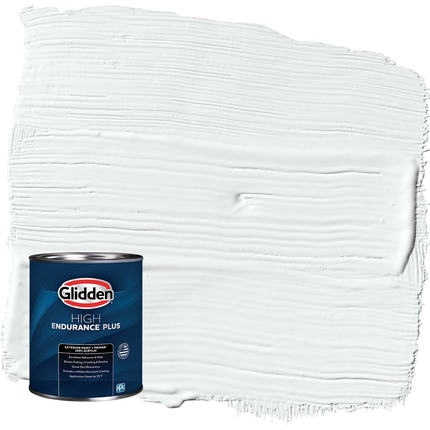Glidden HEP Moonlit Snow / Gray Semi-Gloss Exterior Paint with Primer, 1 Quart