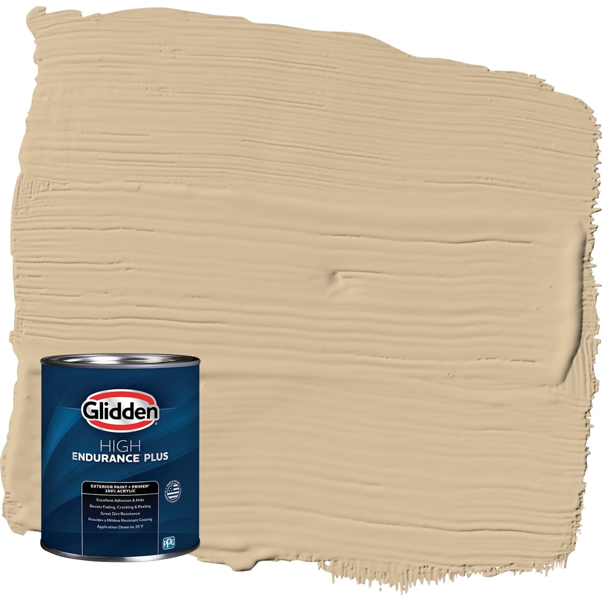 Glidden HEP Pony Tail / Beige Semi-Gloss Exterior Paint with Primer, 1 Quart