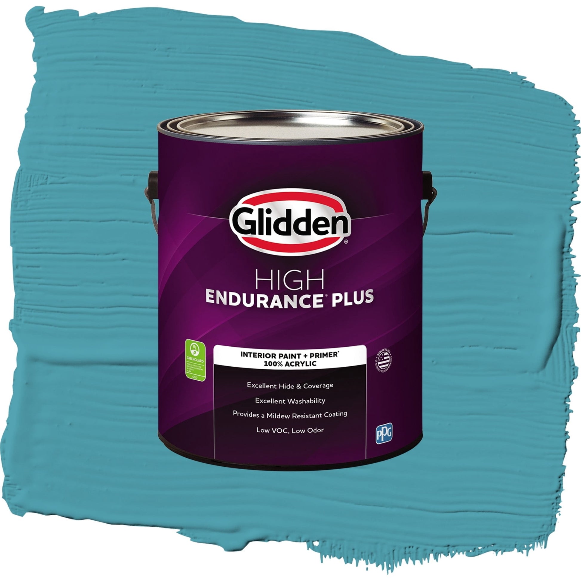 Glidden HEP Acapulco Cliffs Interior Paint + Primer Flat , 1 Gallon