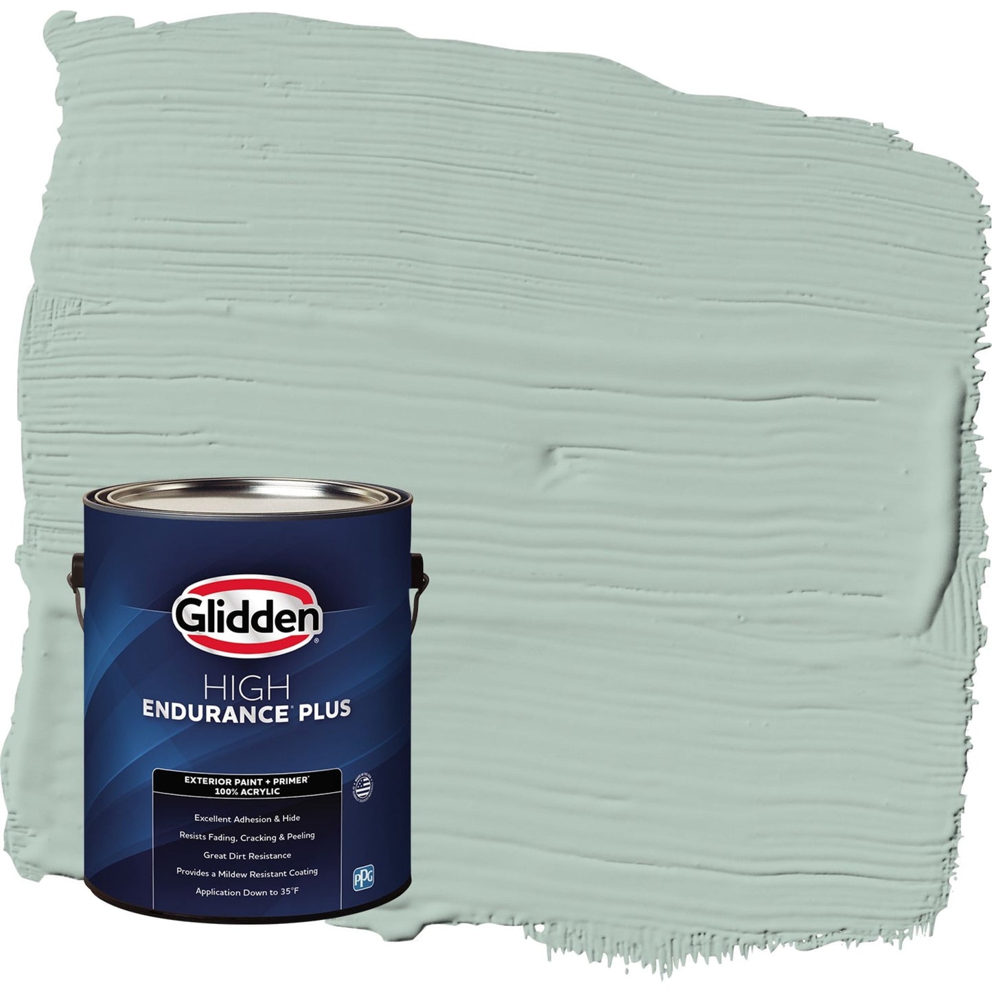 Glidden HEP Aquamarine Dream / Blue Satin Exterior Paint with Primer, 1 Gallon