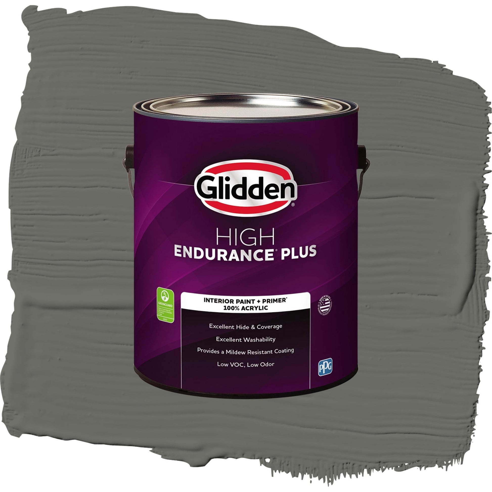 Glidden HEP Armory Interior Paint + Primer Eggshell , 1 Gallon