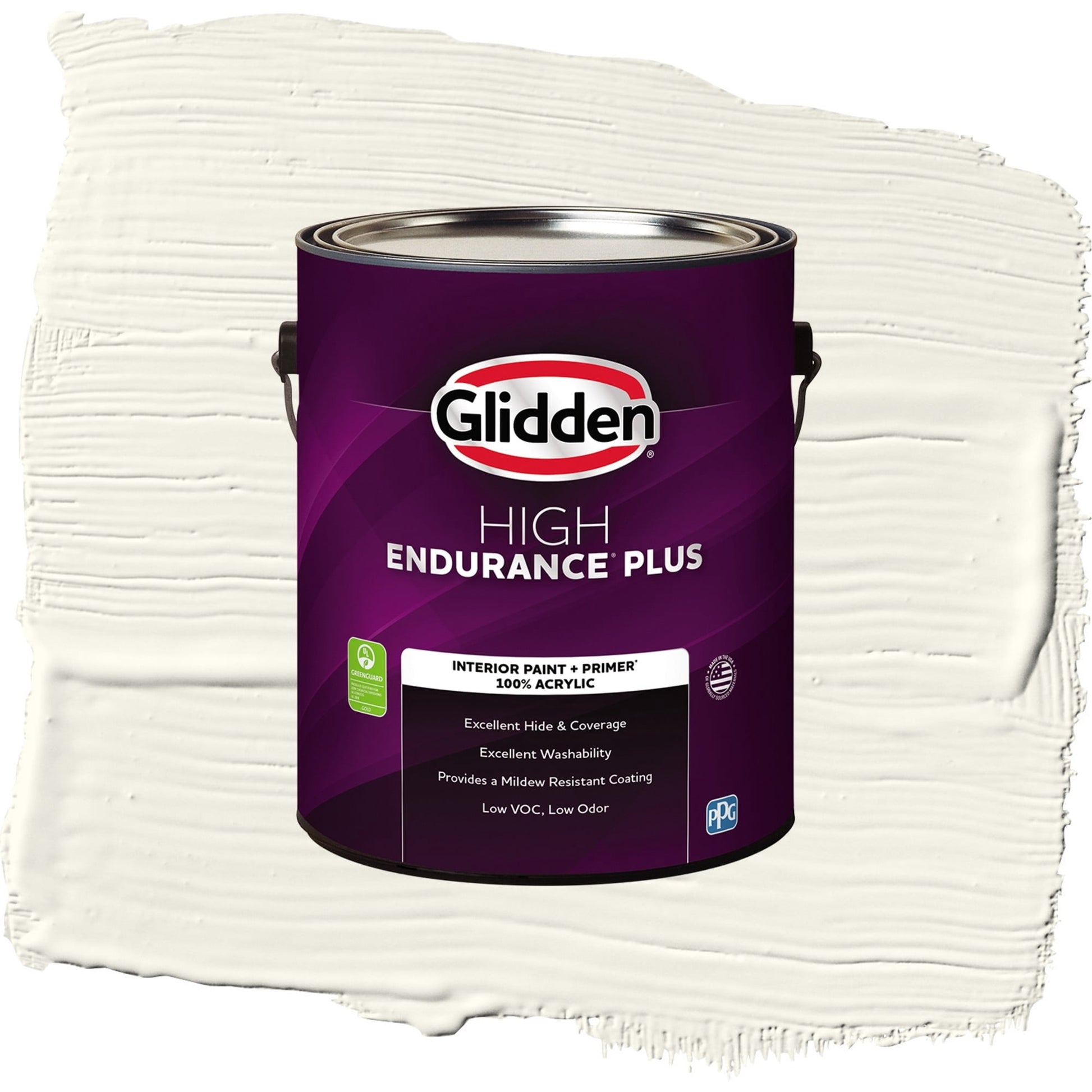 Glidden HEP Atrium White Interior Paint + Primer Eggshell , 1 Gallon