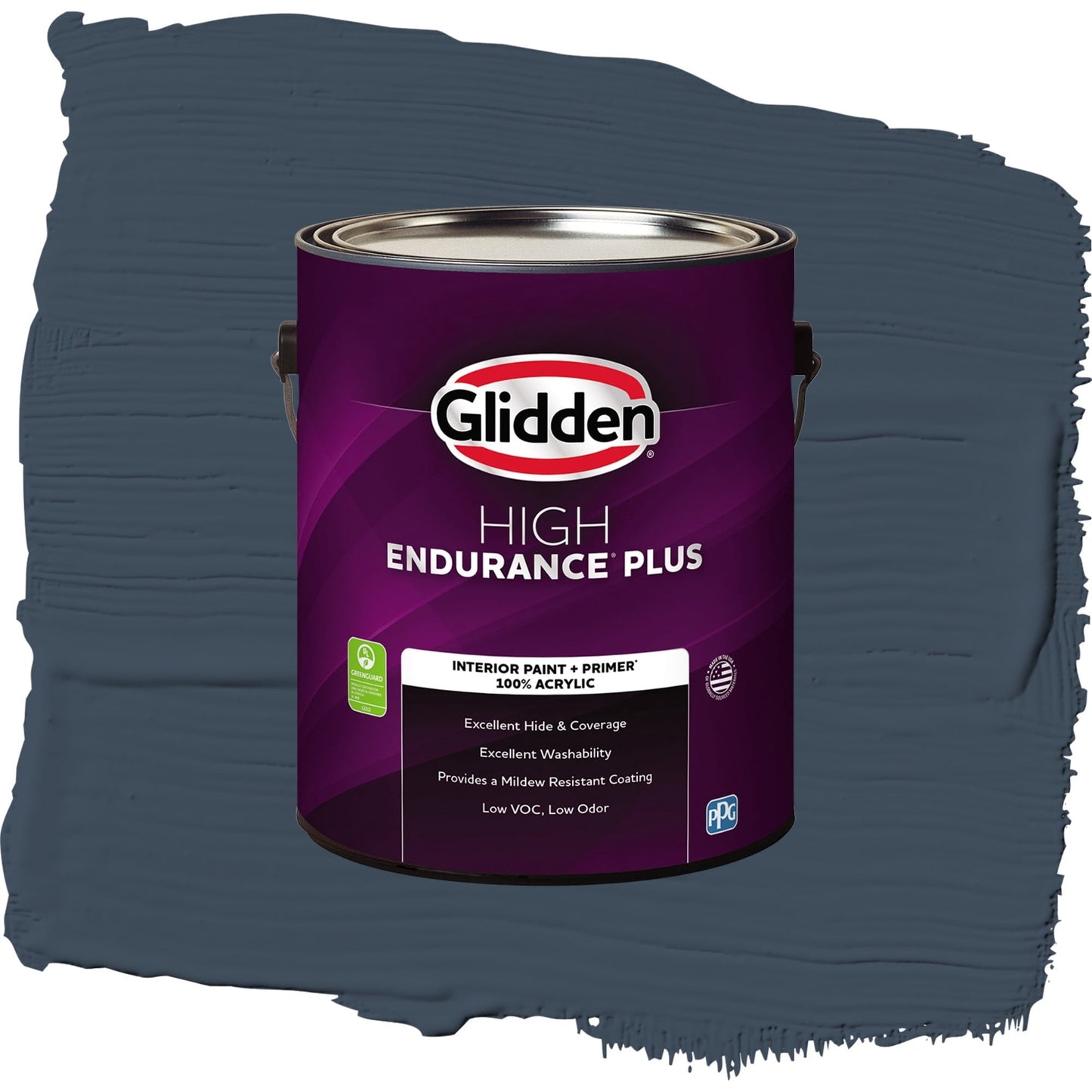 Glidden HEP Cavalry / Navy Blue Eggshell Interior Paint with Primer, 1 Gallon