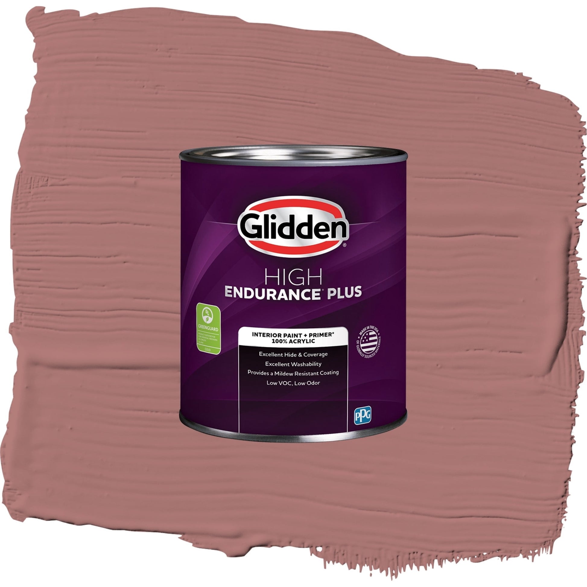 Glidden HEP Cinnamon Diamonds / Rose Pink Eggshell Interior Paint with Primer, 1 Quart