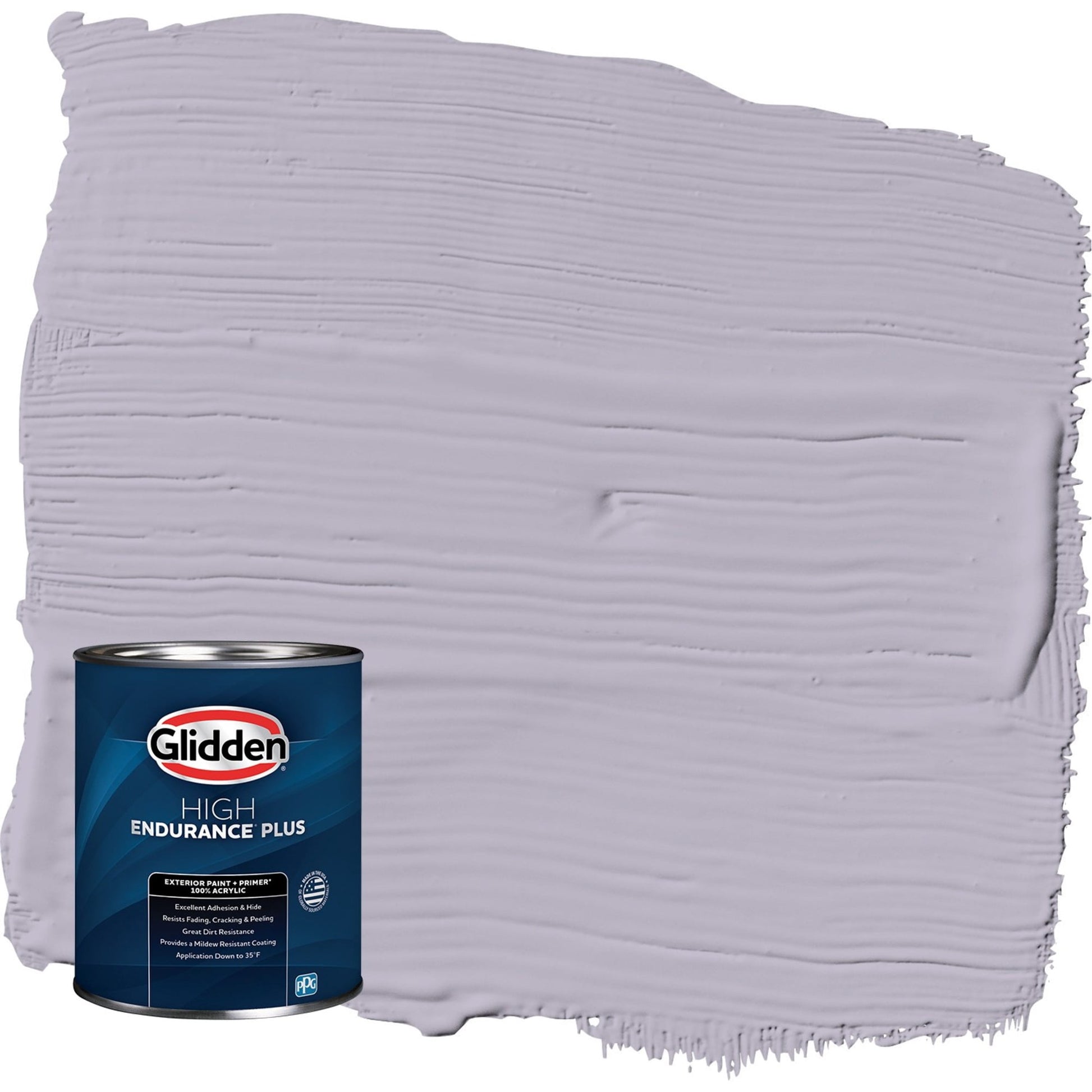 Glidden HEP Cloudberry / Purple Satin Exterior Paint with Primer, 1 Quart
