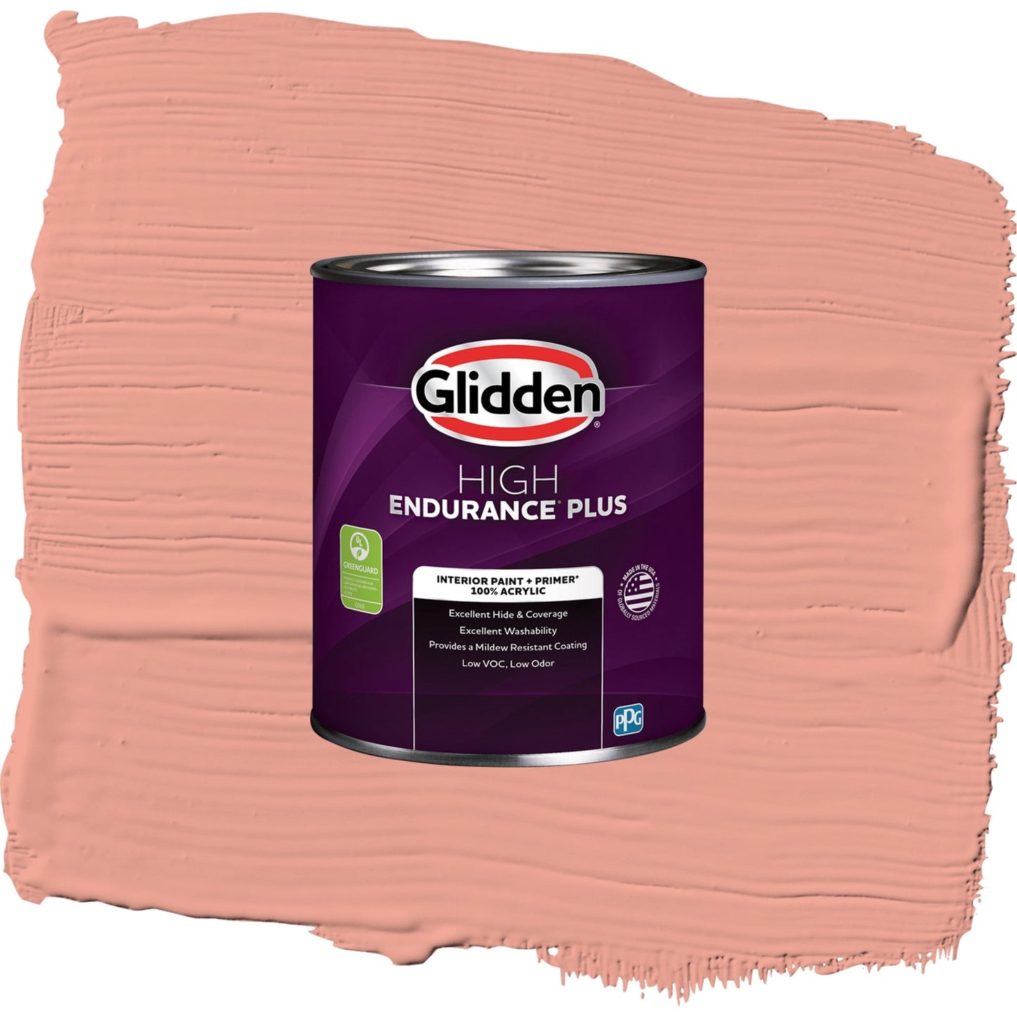 Glidden HEP Coral Blush Interior Paint + Primer Eggshell , 1 Quart