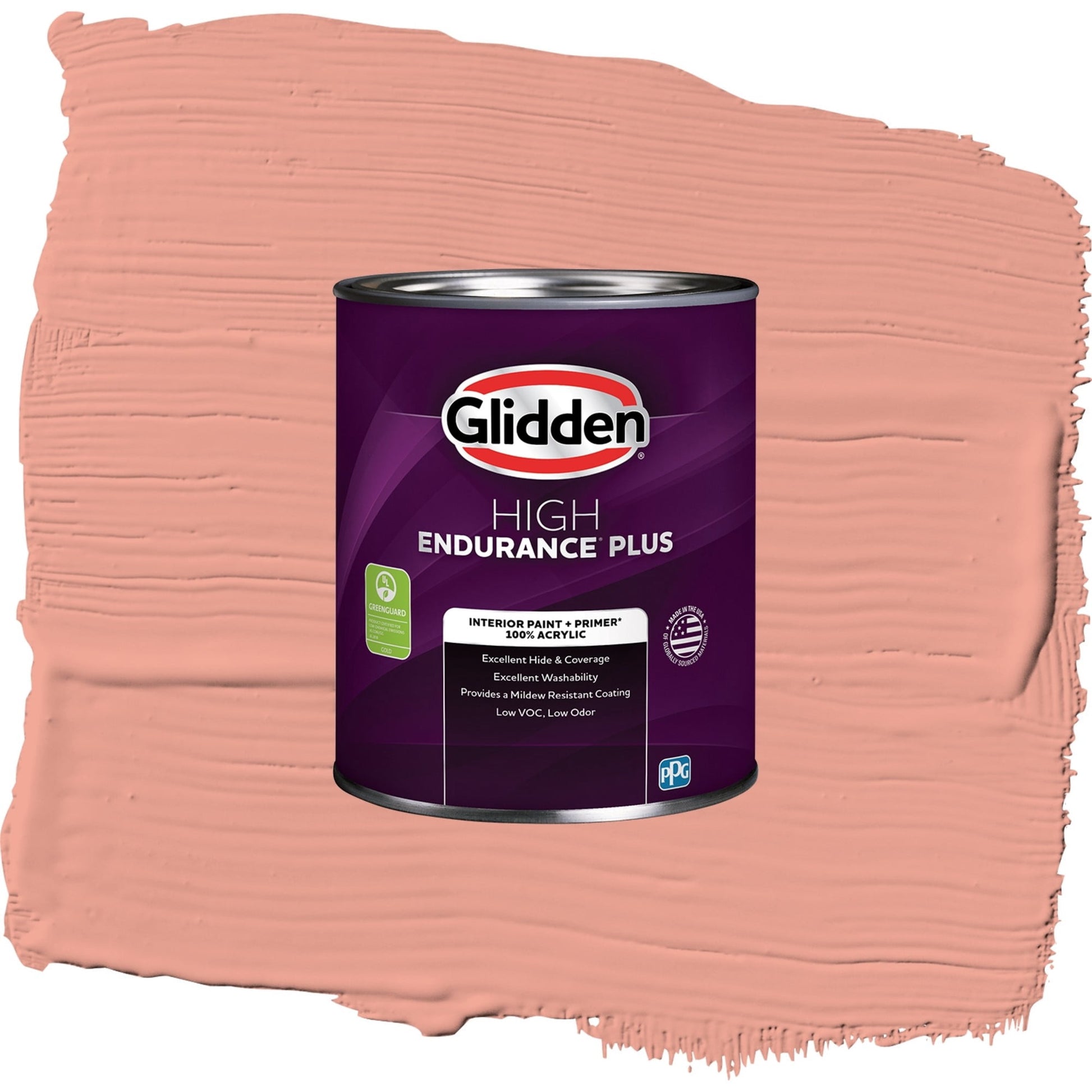 Glidden HEP Coral Blush Interior Paint + Primer Eggshell , 1 Quart