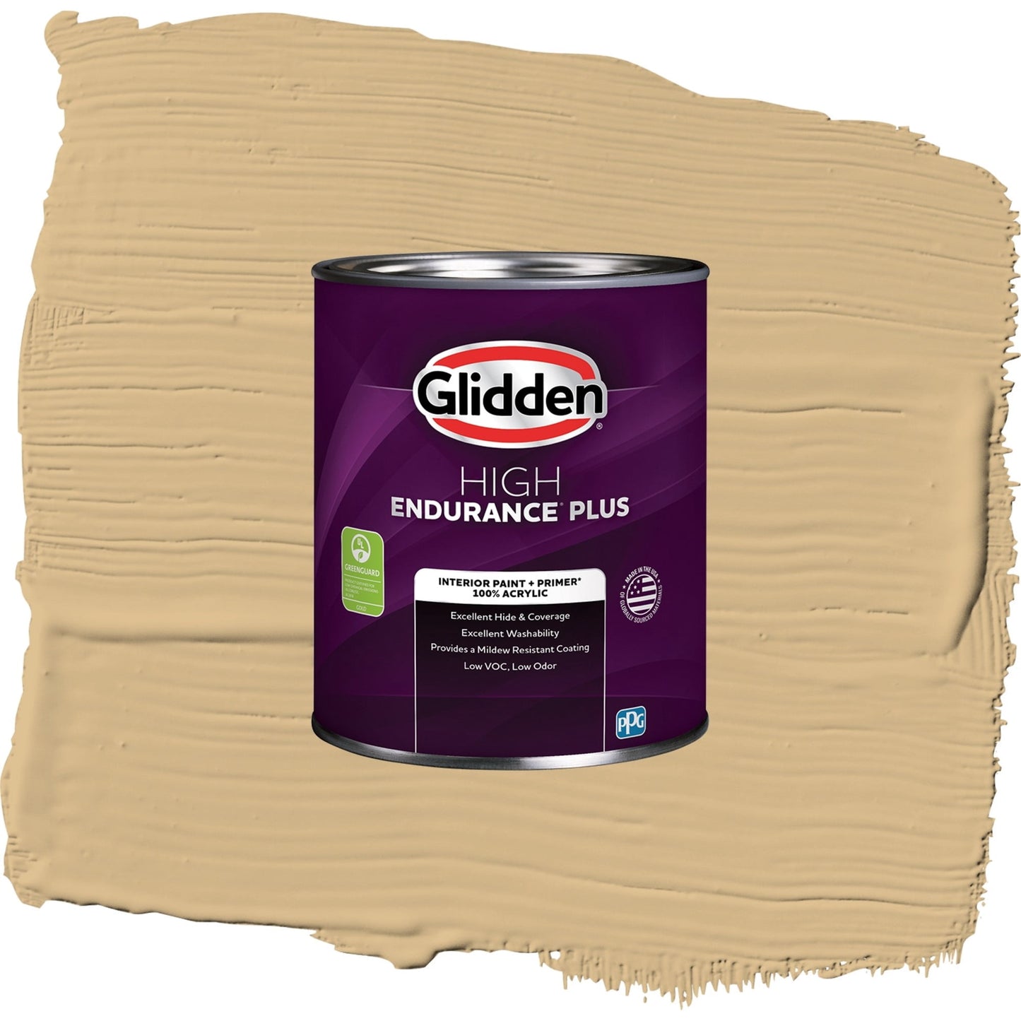Glidden HEP Craftsman Gold / Yellow, Eggshell Interior Paint with Primer, 1 Quart