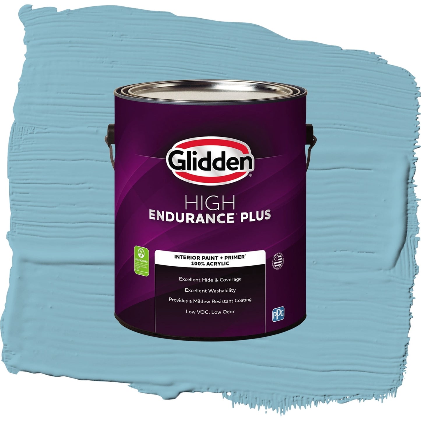 Glidden HEP Crystal Lake Interior Paint + Primer Semi Gloss , 1 Gallon