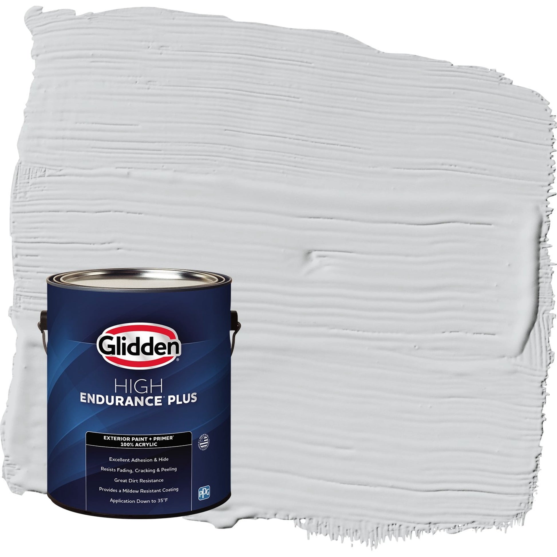 Glidden HEP Elemental / Gray Satin Exterior Paint with Primer, 1 Gallon
