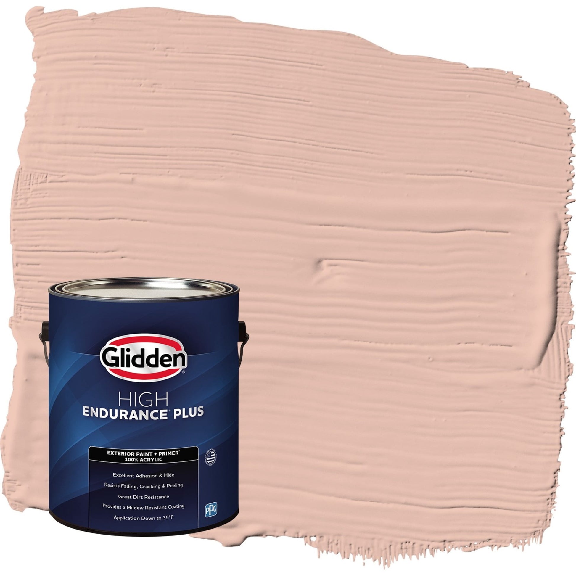 Glidden HEP Adorable / Orange Satin Exterior Paint with Primer, 1 Gallon