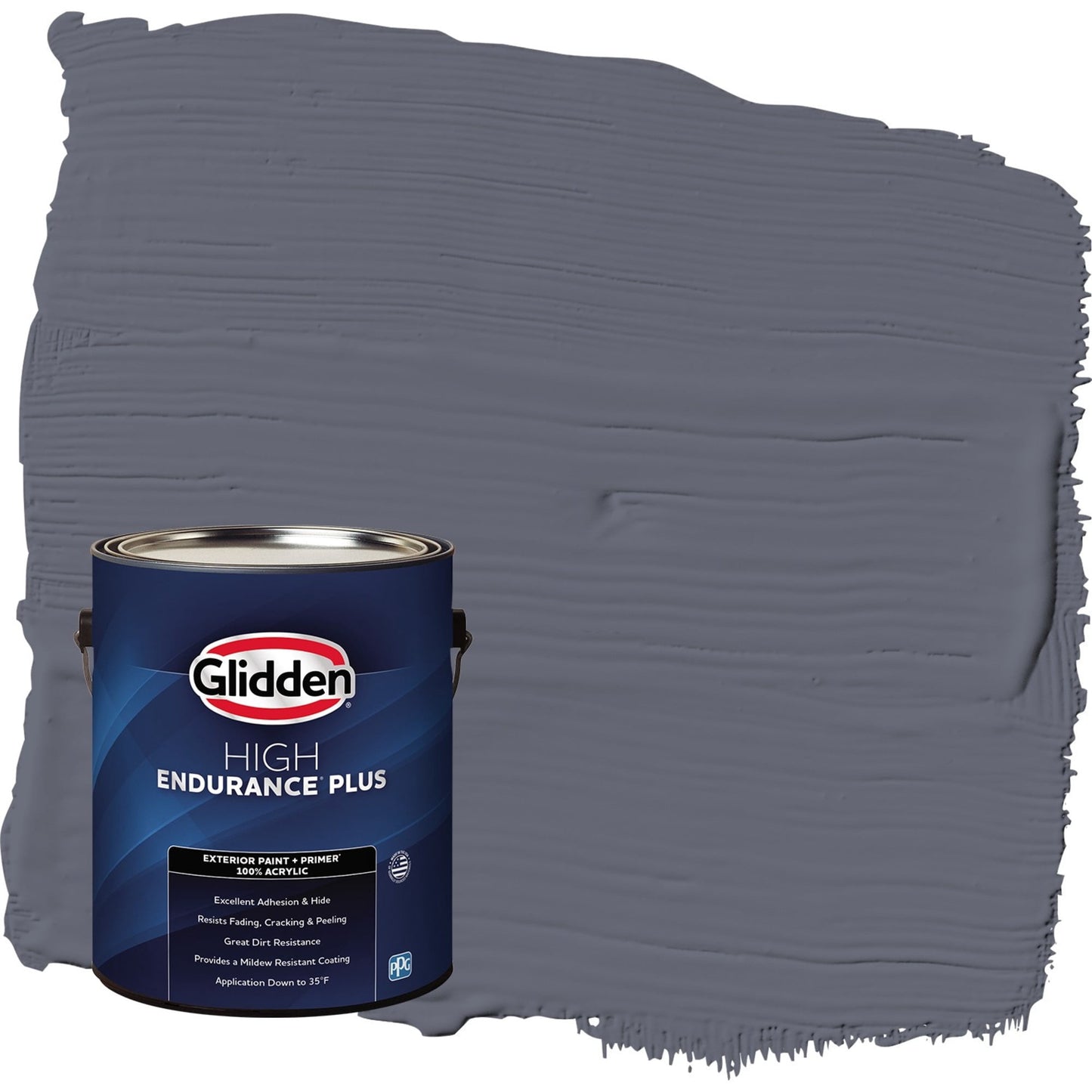 Glidden HEP Alley Cat / Purple Semi-Gloss Exterior Paint with Primer, 1 Gallon