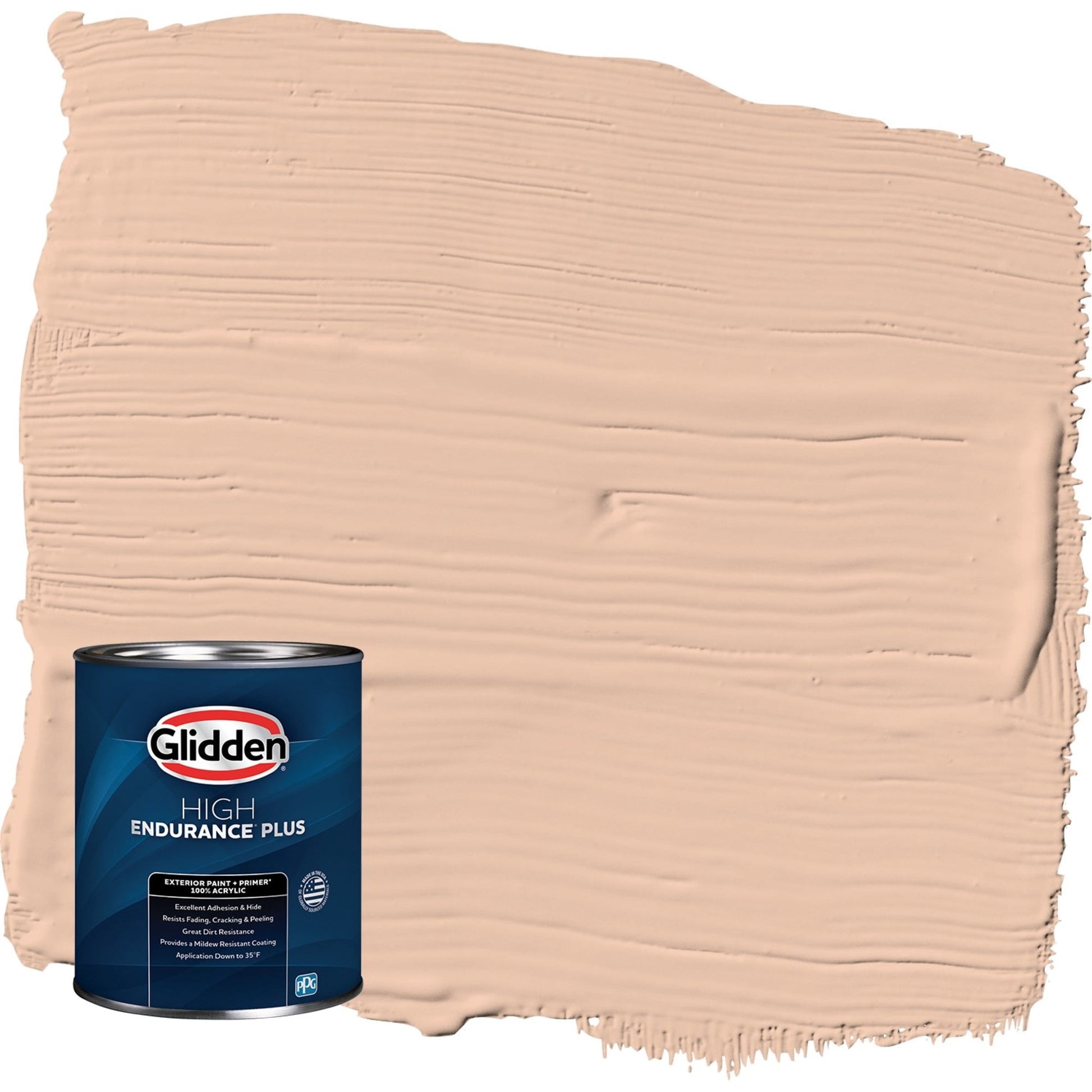 Glidden HEP Beach Vibes / Orange Semi-Gloss Exterior Paint with Primer, 1 Quart