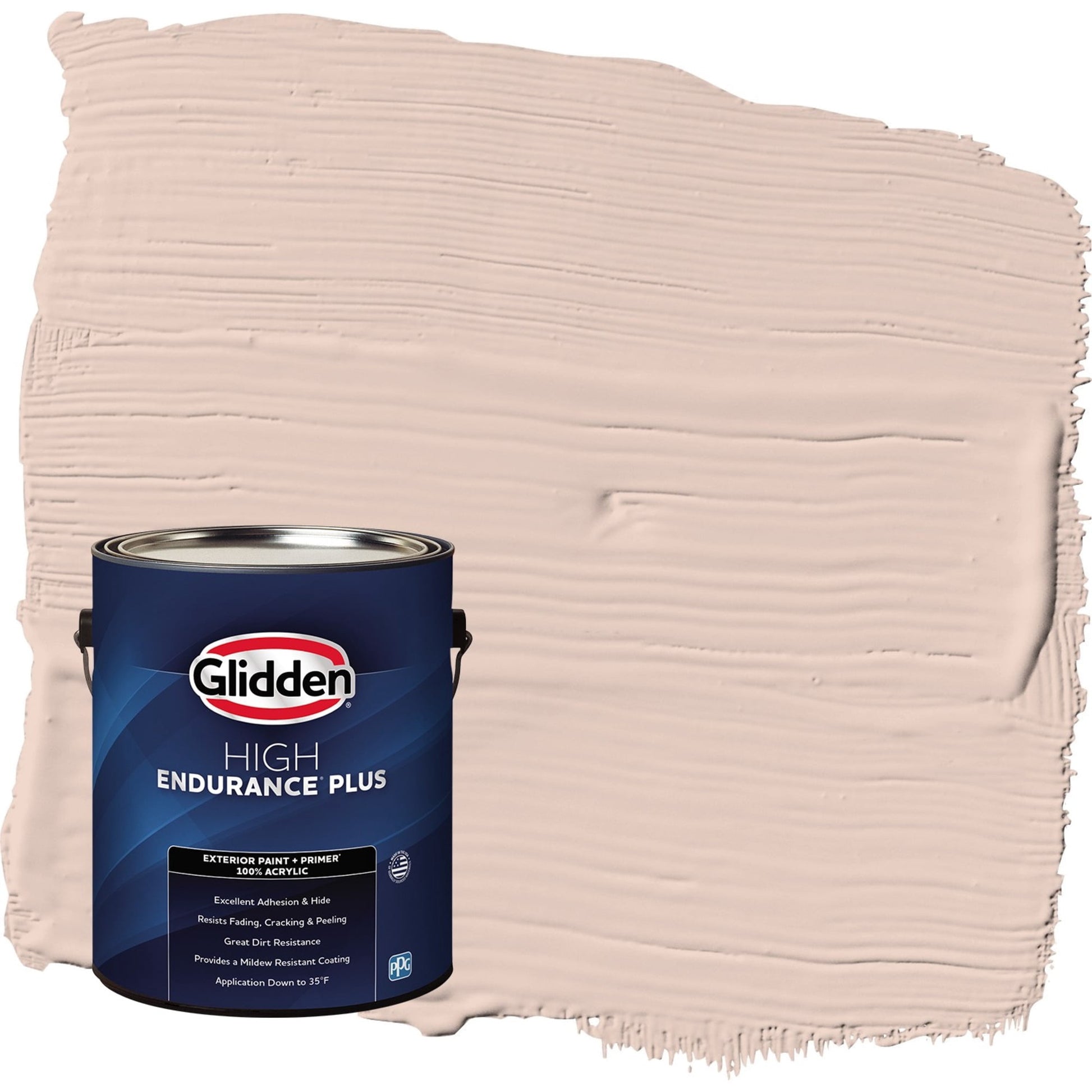 Glidden HEP Belle of the Ball / Pink Semi-Gloss Exterior Paint with Primer, 1 Gallon