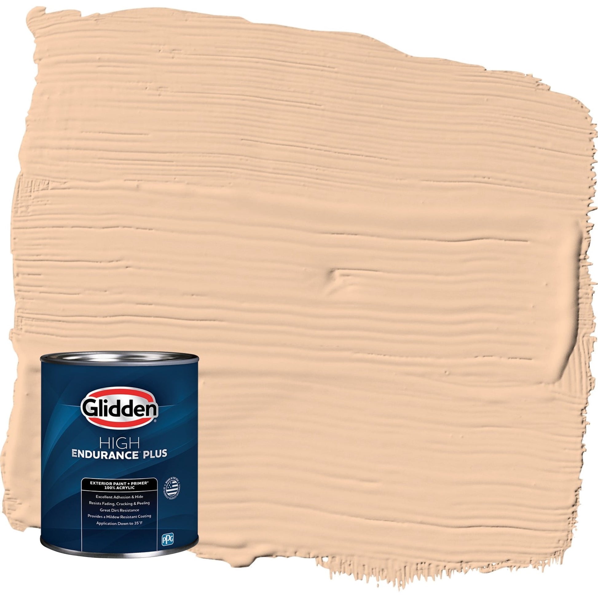 Glidden HEP Caramel Ice / Orange Semi-Gloss Exterior Paint with Primer, 1 Quart