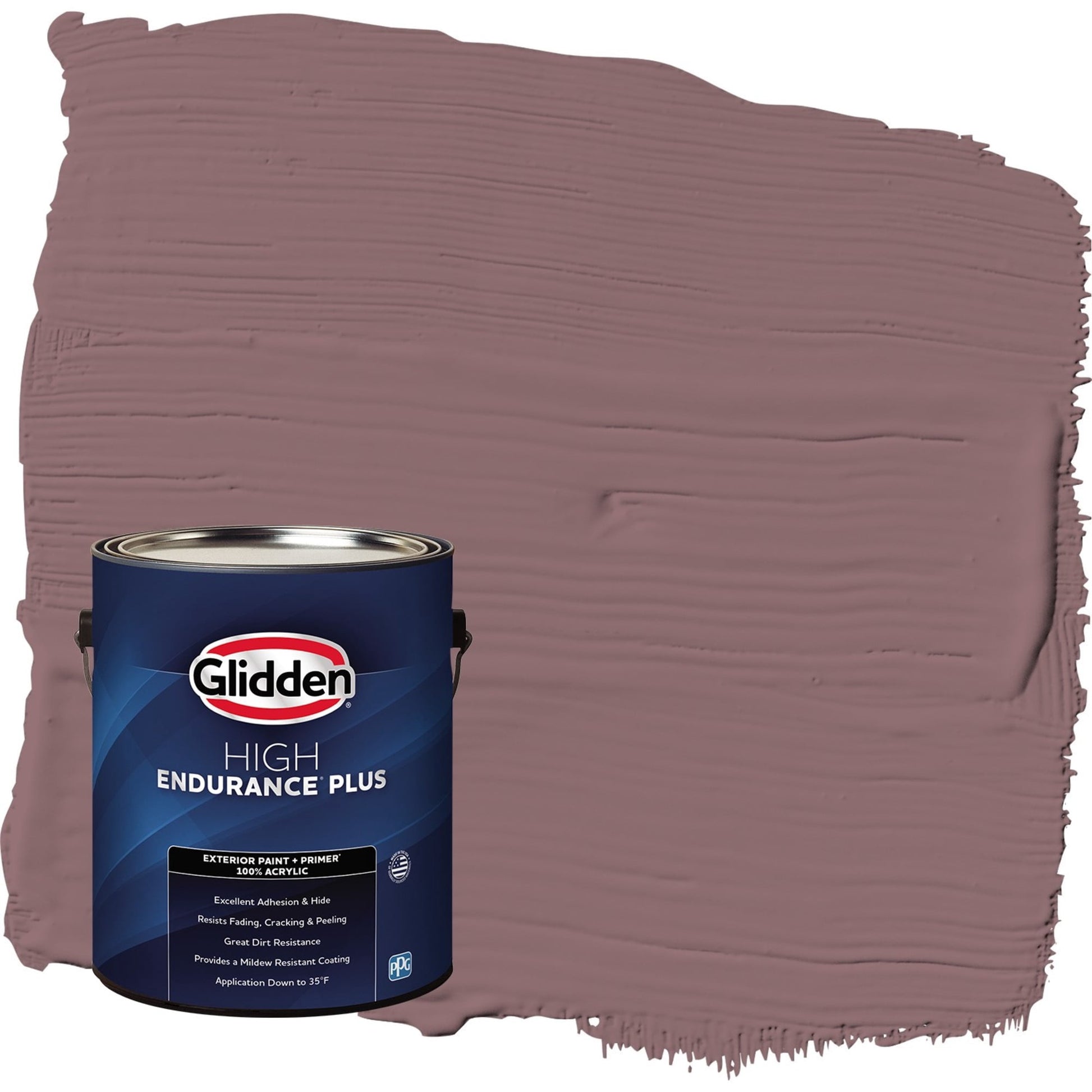 Glidden HEP Chocolate Sparkle / Purple Semi-Gloss Exterior Paint with Primer, 1 Gallon