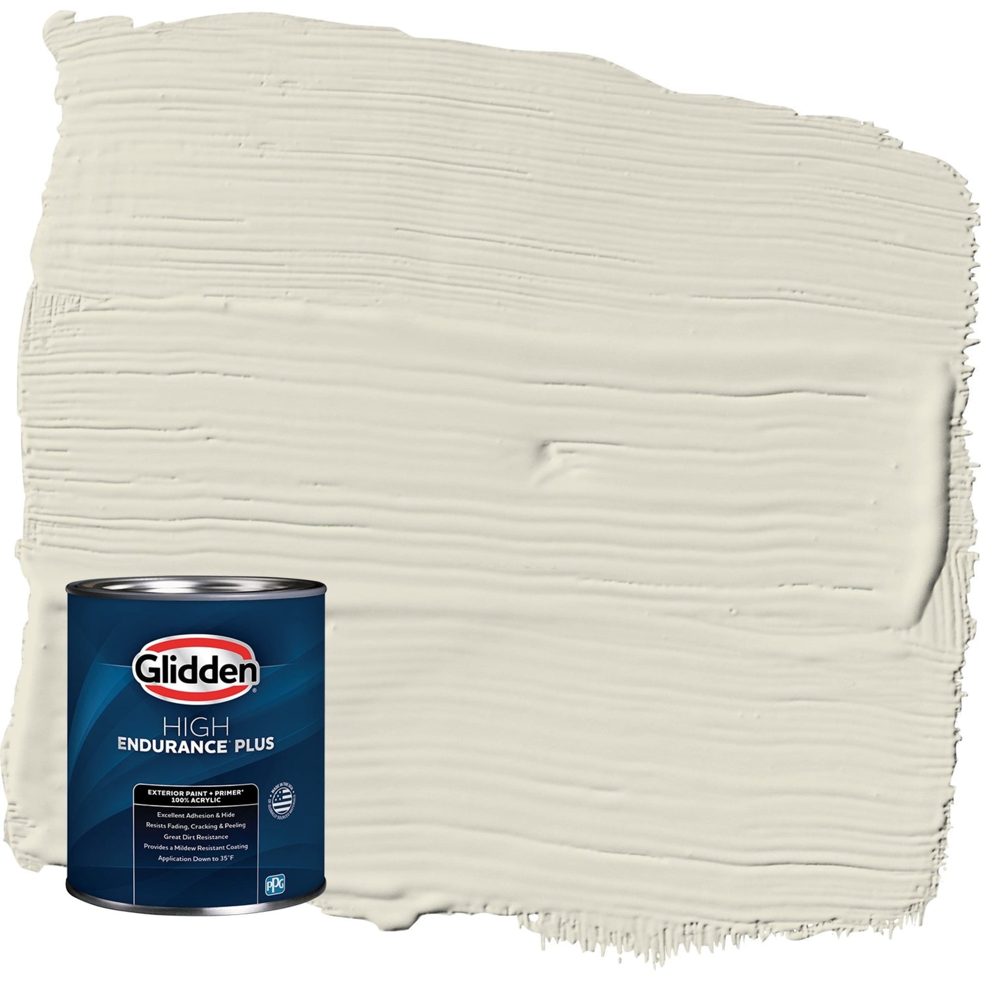 Glidden HEP Cocoon / Grey Semi-Gloss Exterior Paint with Primer, 1 Quart