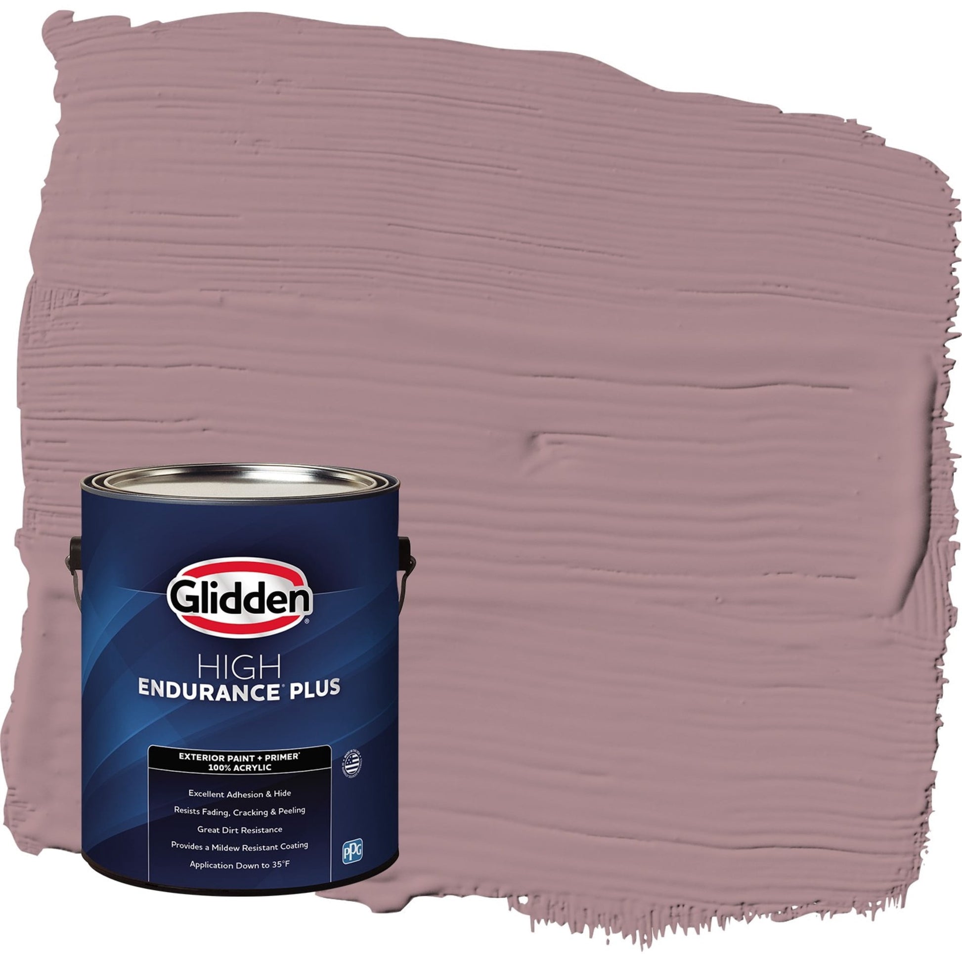 Glidden HEP Coffee Rose / Purple Satin Exterior Paint with Primer, 1 Gallon
