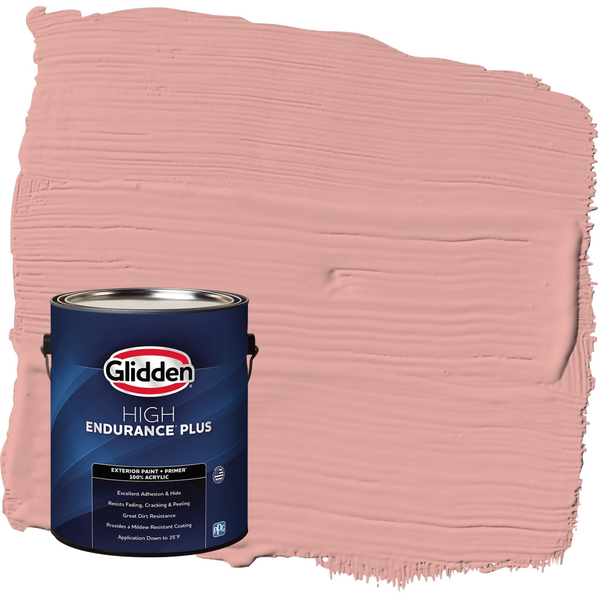 Glidden HEP Coral Cove / Orange Semi-Gloss Exterior Paint with Primer, 1 Gallon