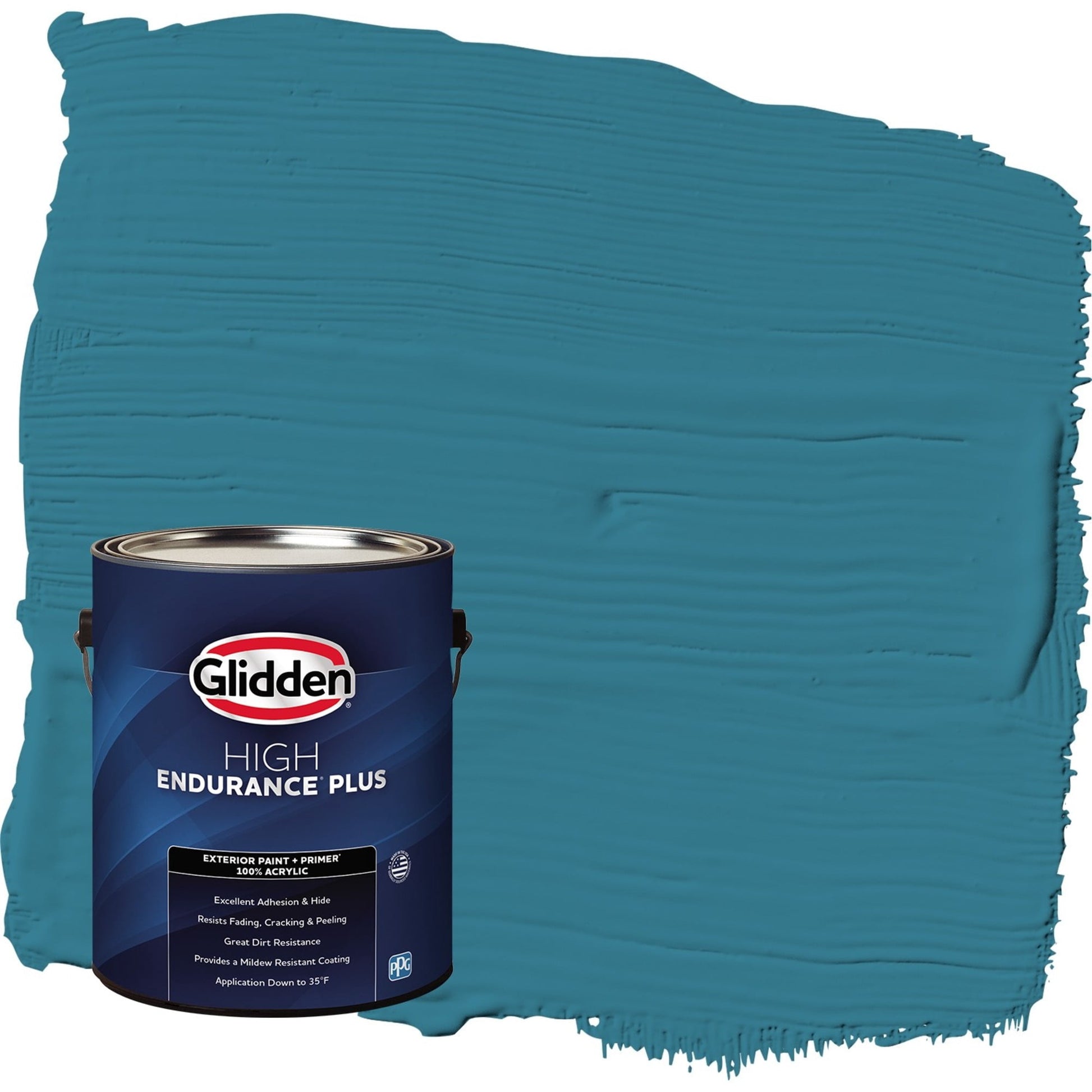 Glidden HEP Adventure / Blue Flat Exterior Paint with Primer, 1 Gallon